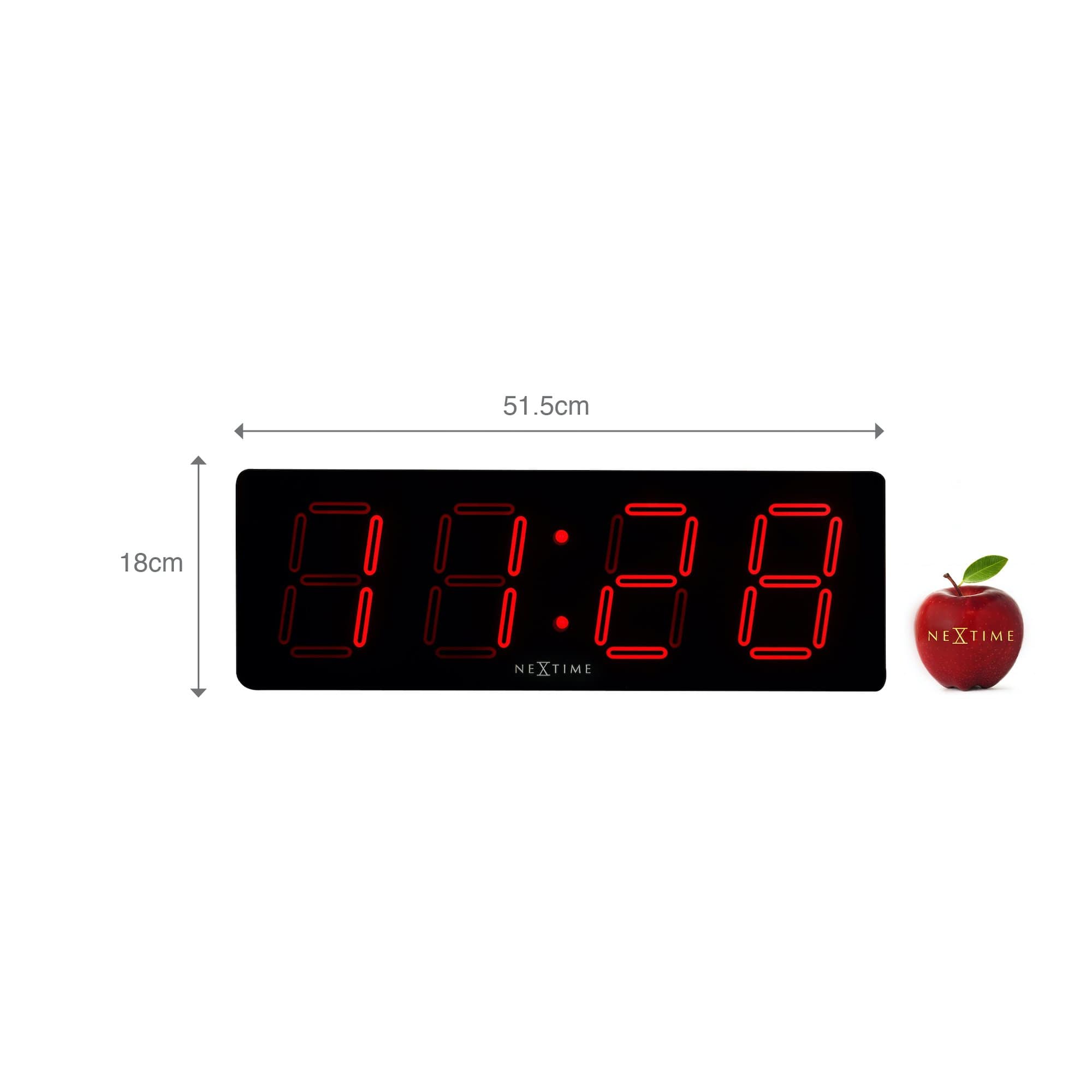 nextime-big-d-digitale-wand-und-tischuhr-51-5-x-18-x-4-5-cm-schwarz-kunststoff-r image 5