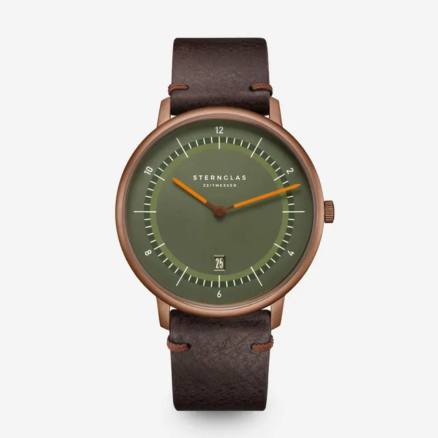 sternglas-naos-xl-edition-1905-42mm-bronze-lederuhr-speicherstadt-hommage image 1