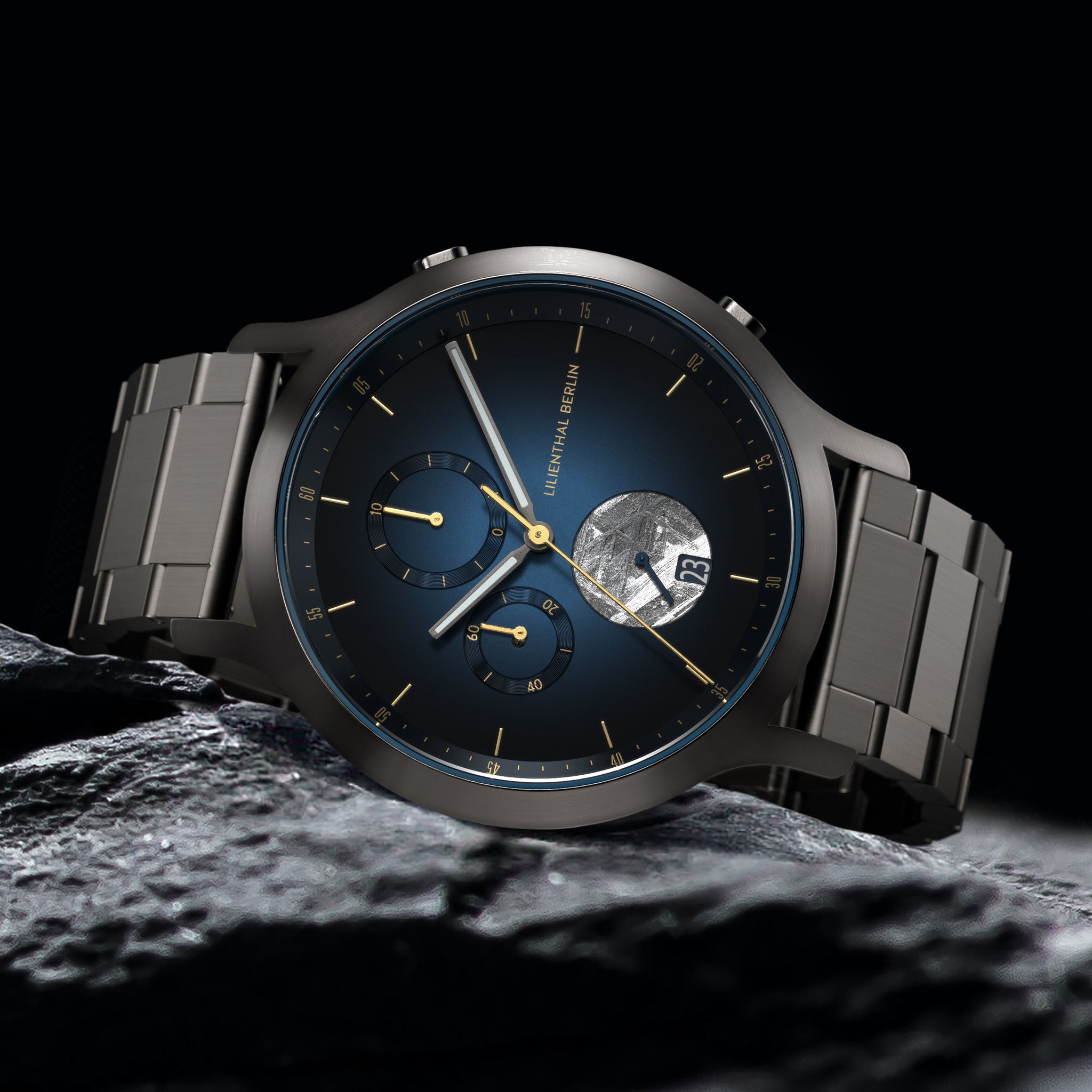 lilienthal-berlin-chronograph-meteorite-midnight-gold-herrenuhr image 3