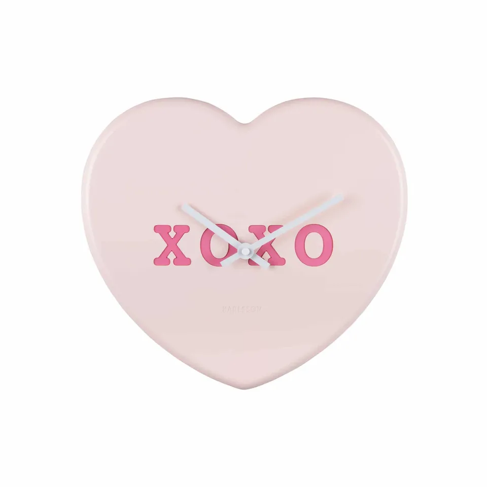 karlsson-heart-candy-wanduhr-rosa-30x6-2x27-cm image 1