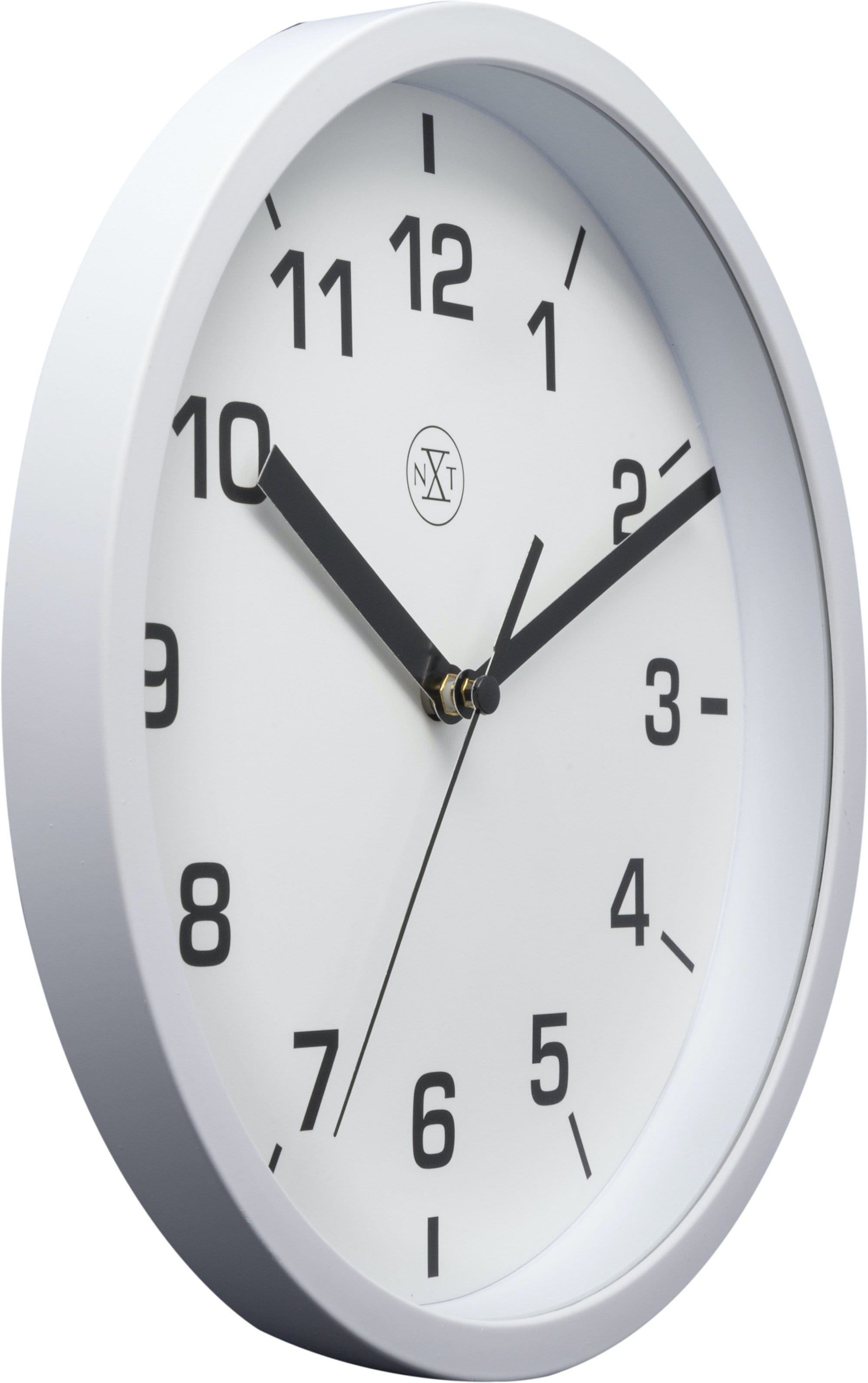 nextime-easy-small-wanduhr-20-cm-kunststoff-wei image 2
