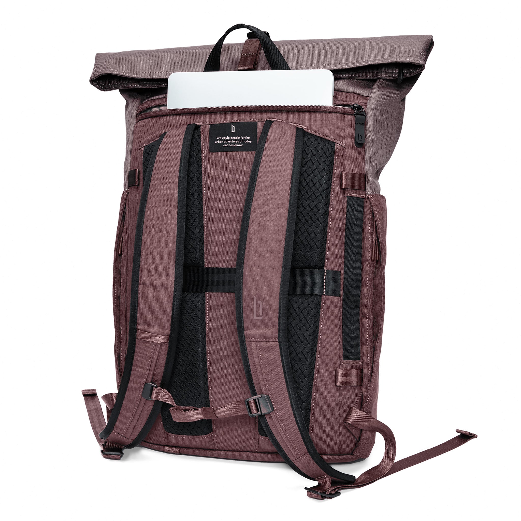 lilienthal-berlin-urbaneer-rolltop-aubergine-rucksack-24-29-l image 3