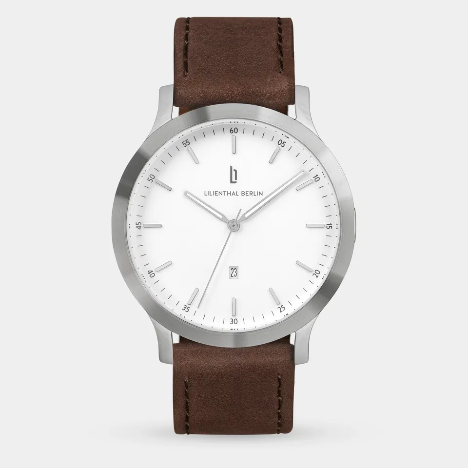 lilienthal-berlin-huxley-silver-white-armbanduhr-40-mm image 1