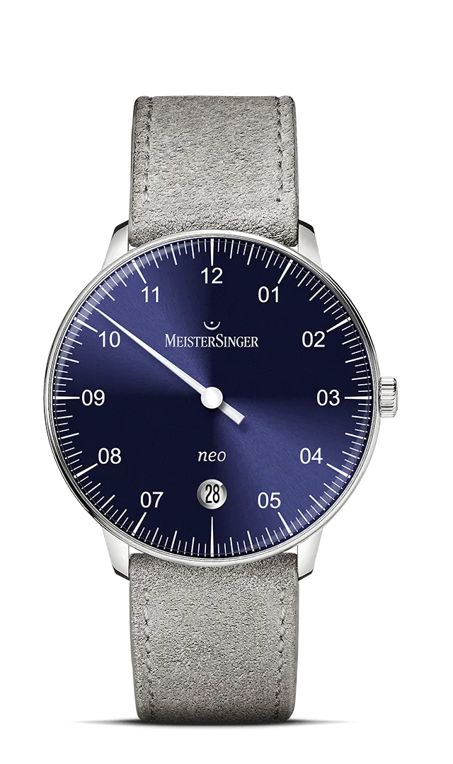 meistersinger-neo-sonnenschliff-blau-einzeiger-armbanduhr image 1