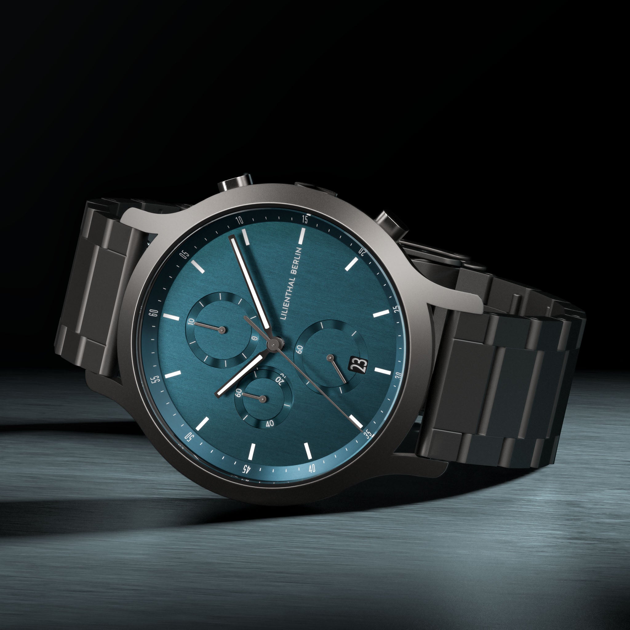 lilienthal-berlin-chronograph-myth-petrol-chrono-uhr image 3