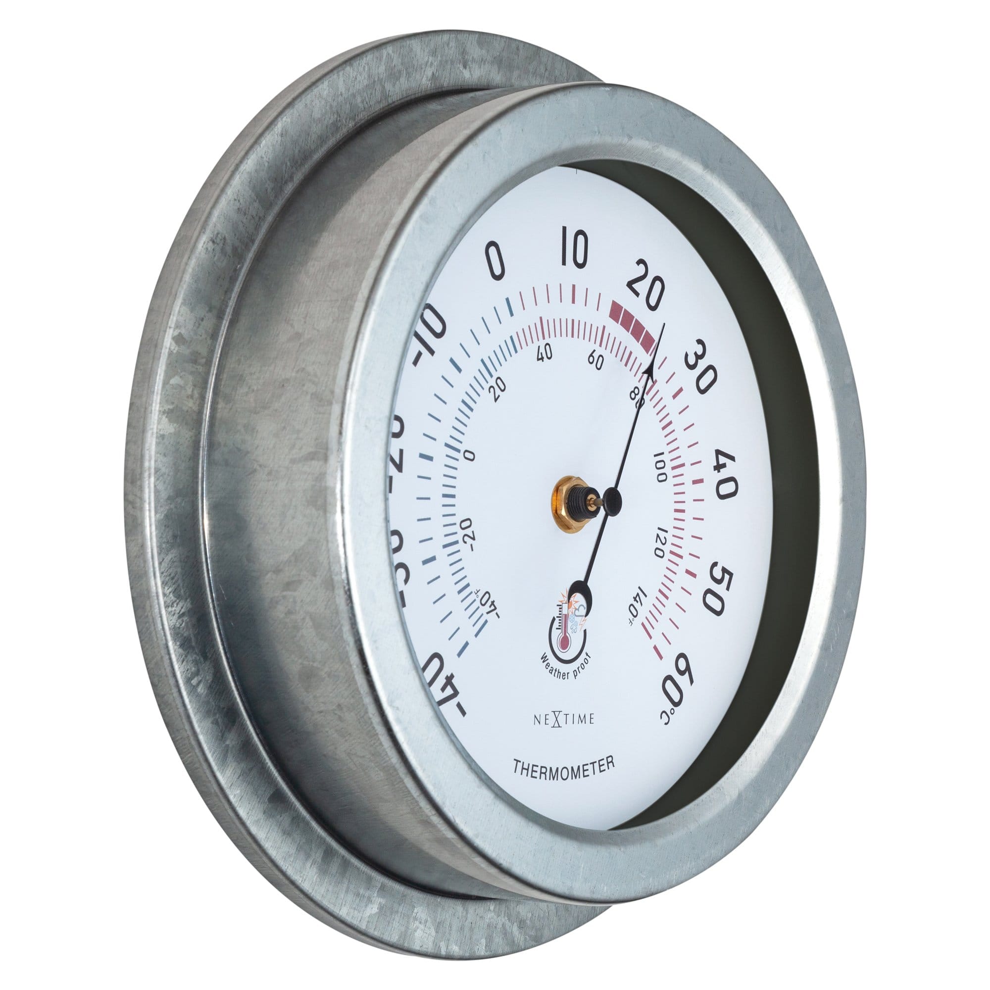 nextime-lily-gartenthermometer-22cm-metall-verzinkt-wetterfest image 2