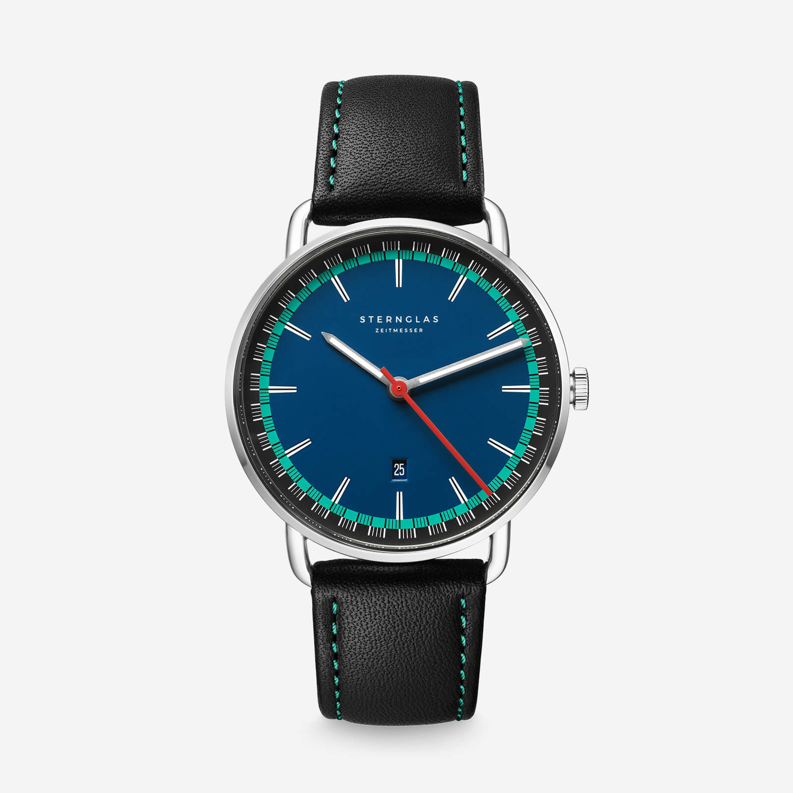 sternglas-levin-quarz-40mm-bauhaus-memphis-design-uhr-unisex image 1