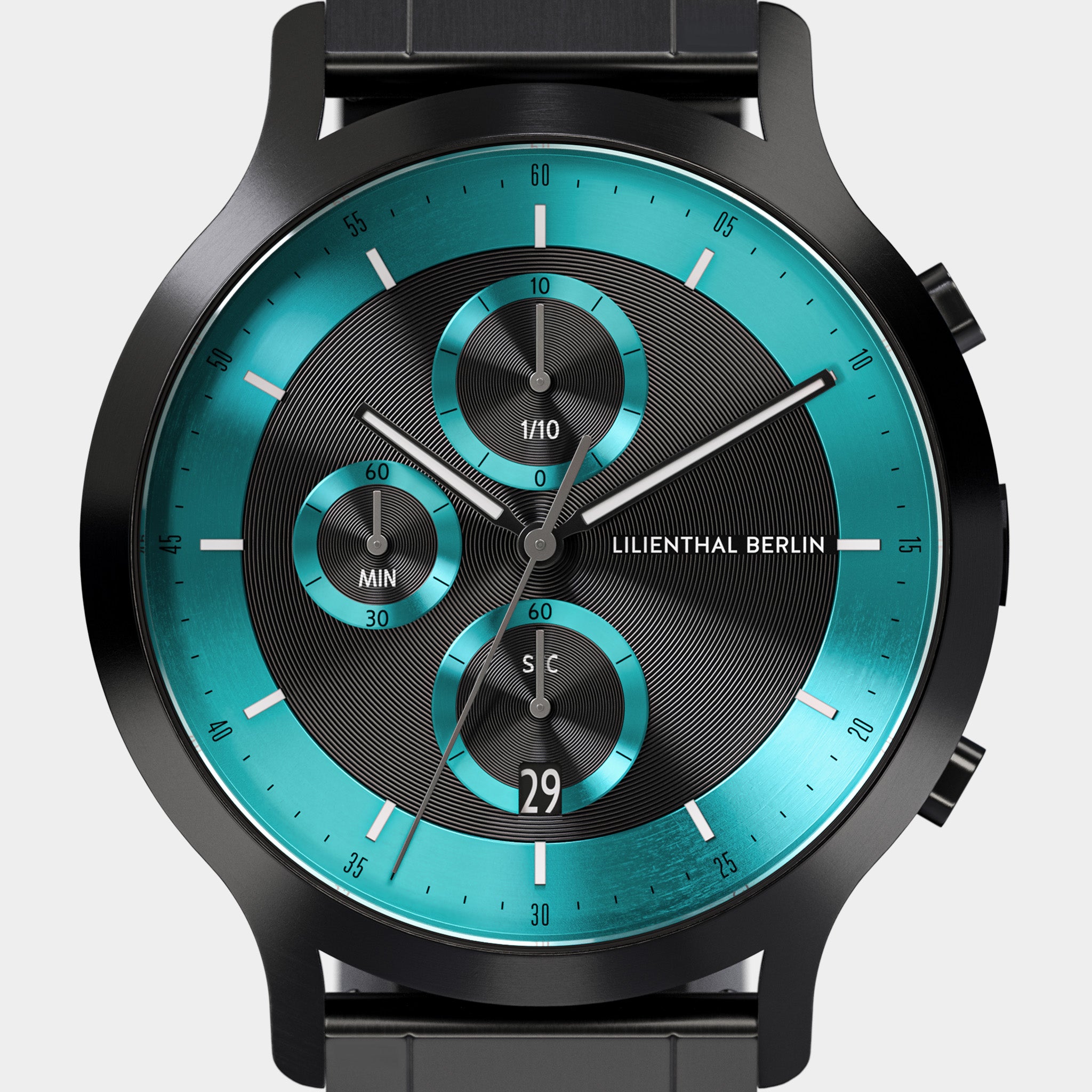 lilienthal-berlin-chronograph-lp-black-cyan-chronograph image 6