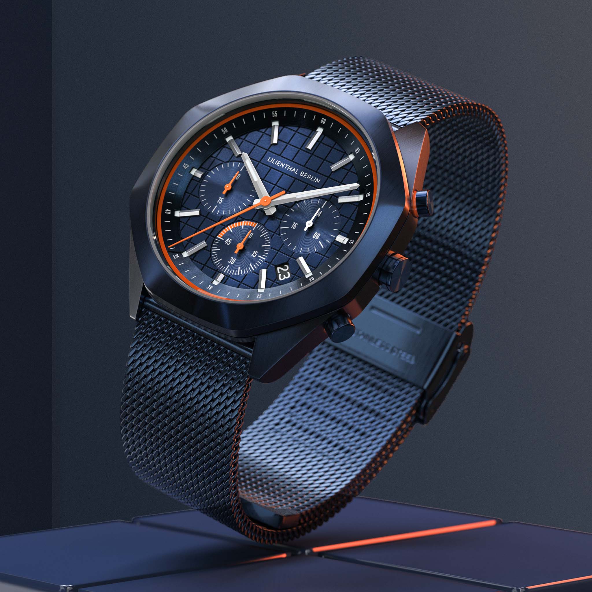 lilienthal-berlin-octachrono-blue-orange-chronograph-40-mm-2 image 3