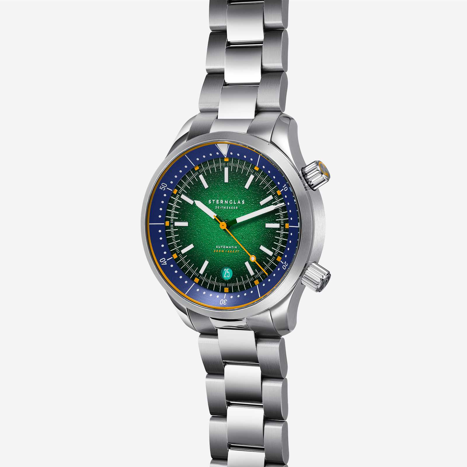 sterngas-merion-gr-n-orange-taucheruhr-automatik-42-mm-kautschuk image 5