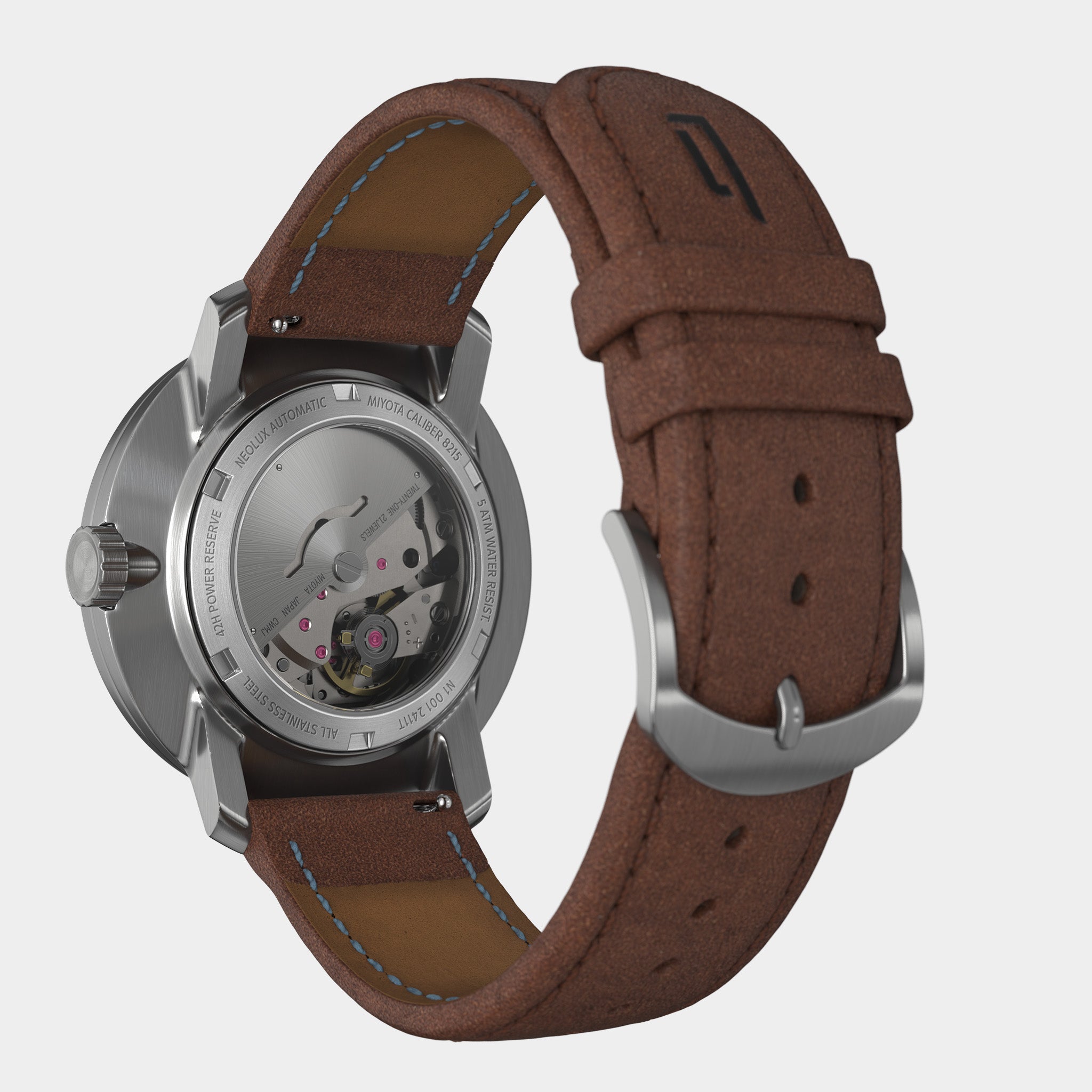 lilienthal-berlin-neolux-silver-brown-automatik-uhr-42-mm-2 image 8