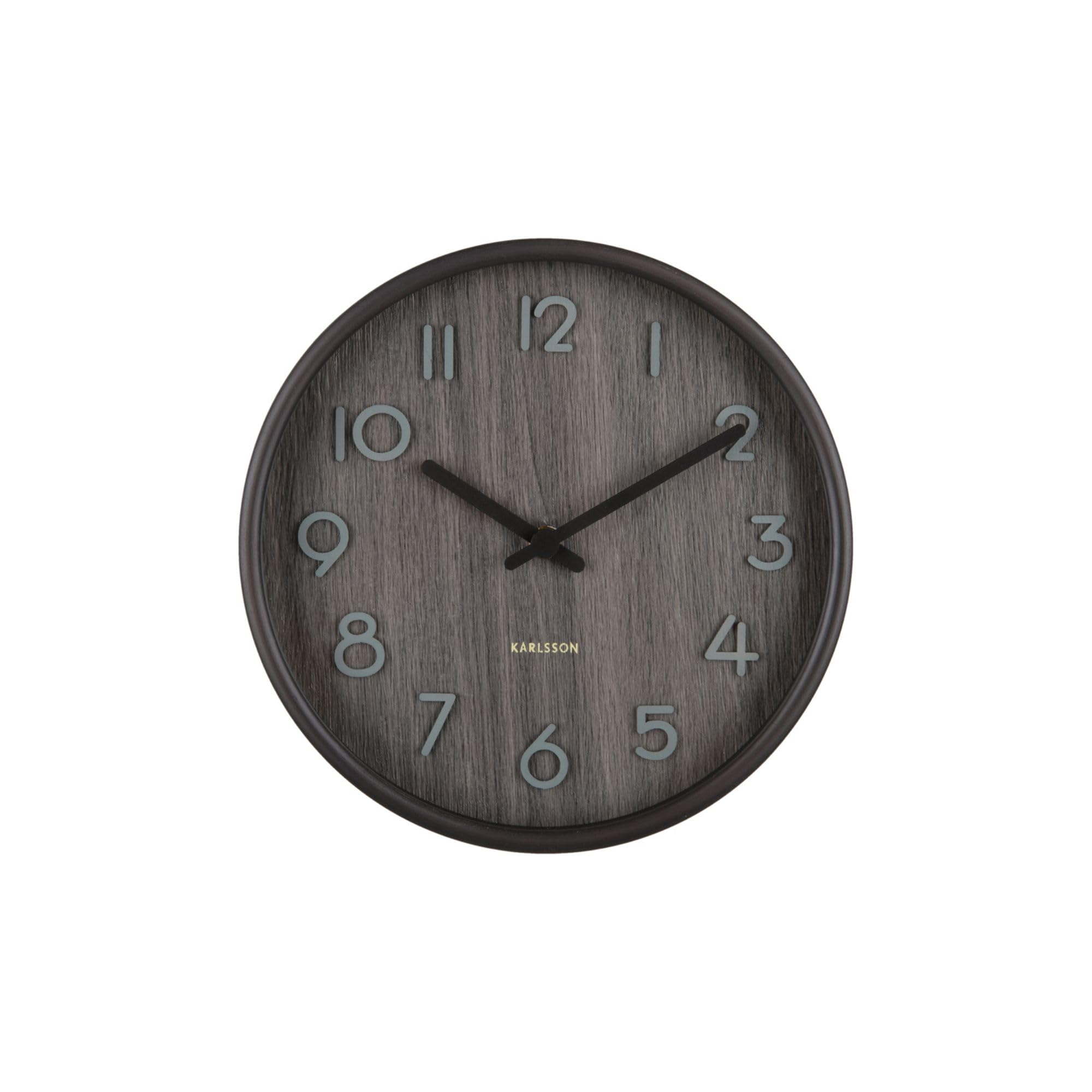karlsson-pure-small-wanduhr-walnussholz-22-cm image 2