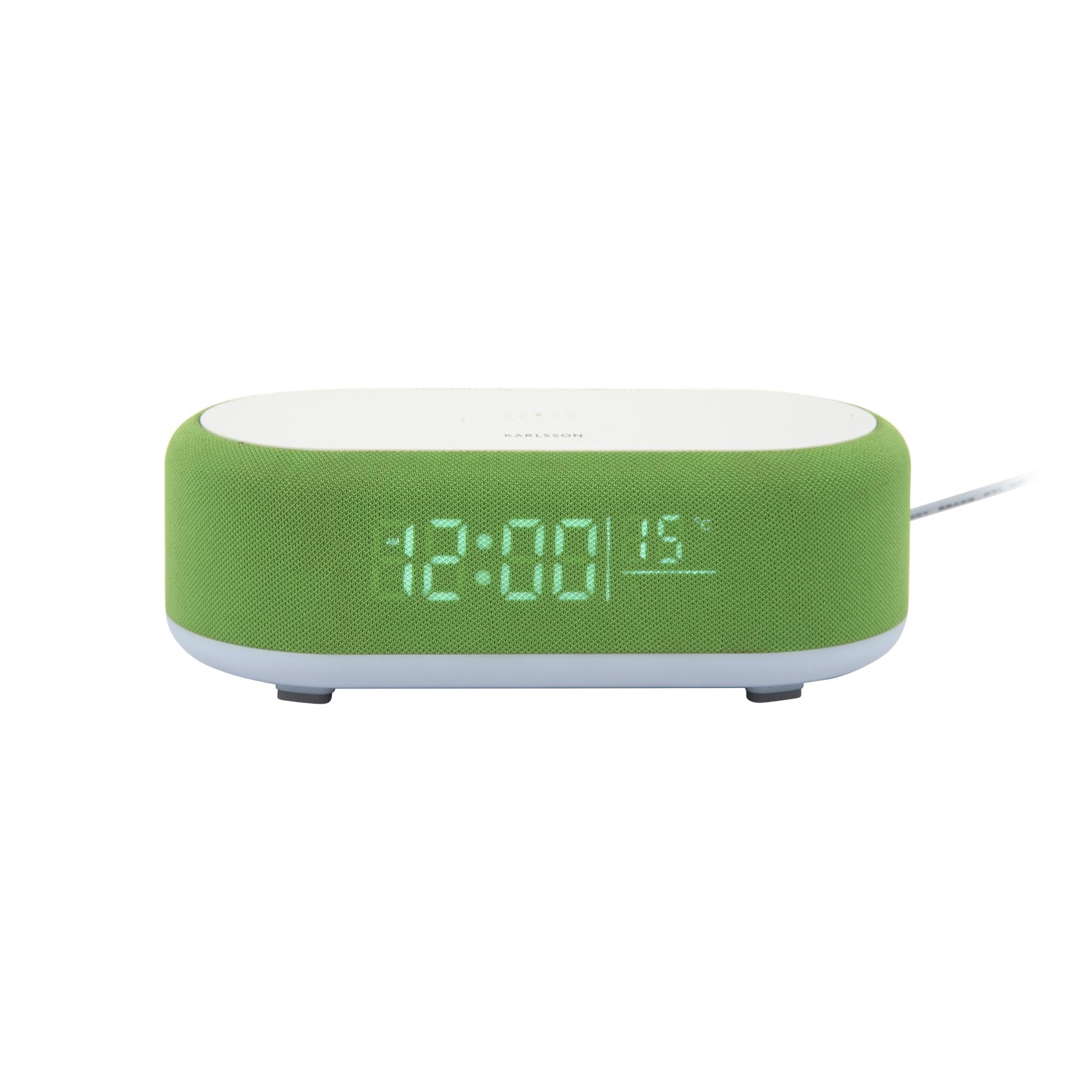 karlsson-vogue-wecker-hellgr-n-19-8-x-9-8-x-7-cm-mit-bluetooth-lautsprecher-und- image 4
