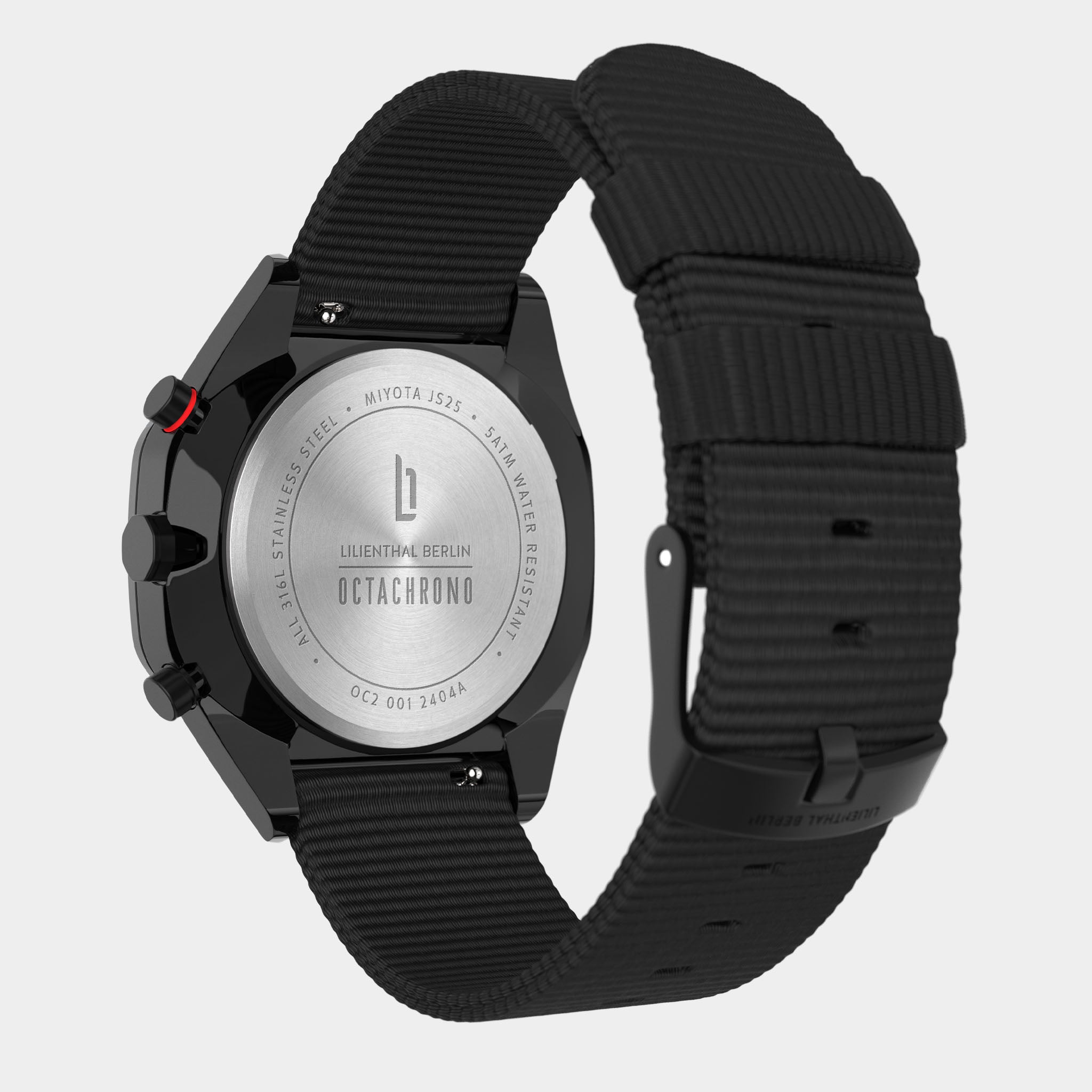 lilienthal-berlin-octachrono-chronograph-40-mm-black-sand-mit-pet-band image 8