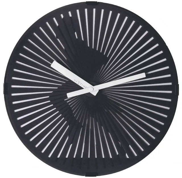 nextime-running-man-motion-wanduhr-30-5-cm-kunststoff-schwarz image 1