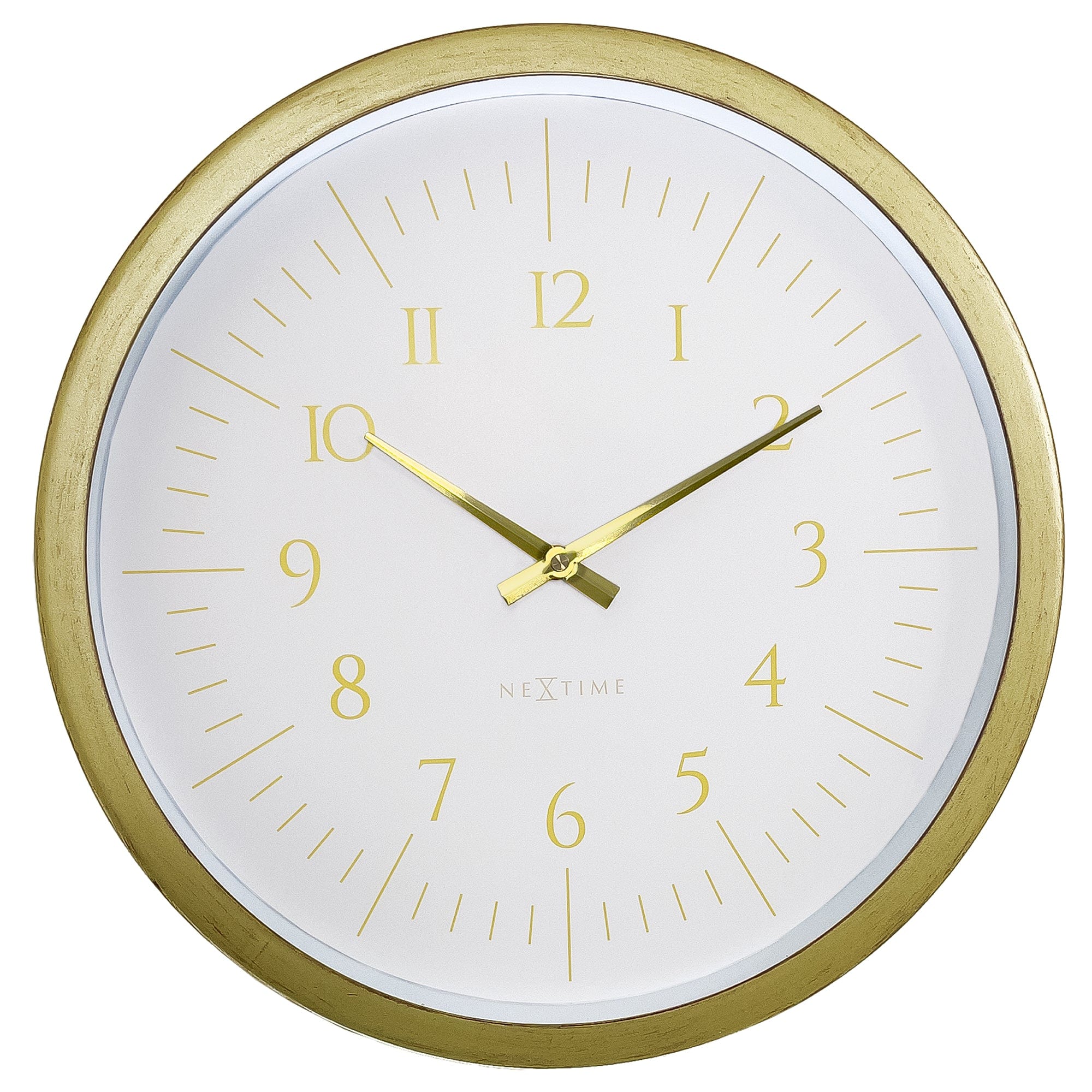 nextime-galaxy-wanduhr-40-cm-kunststoff-schwarz-wei-silent image 1