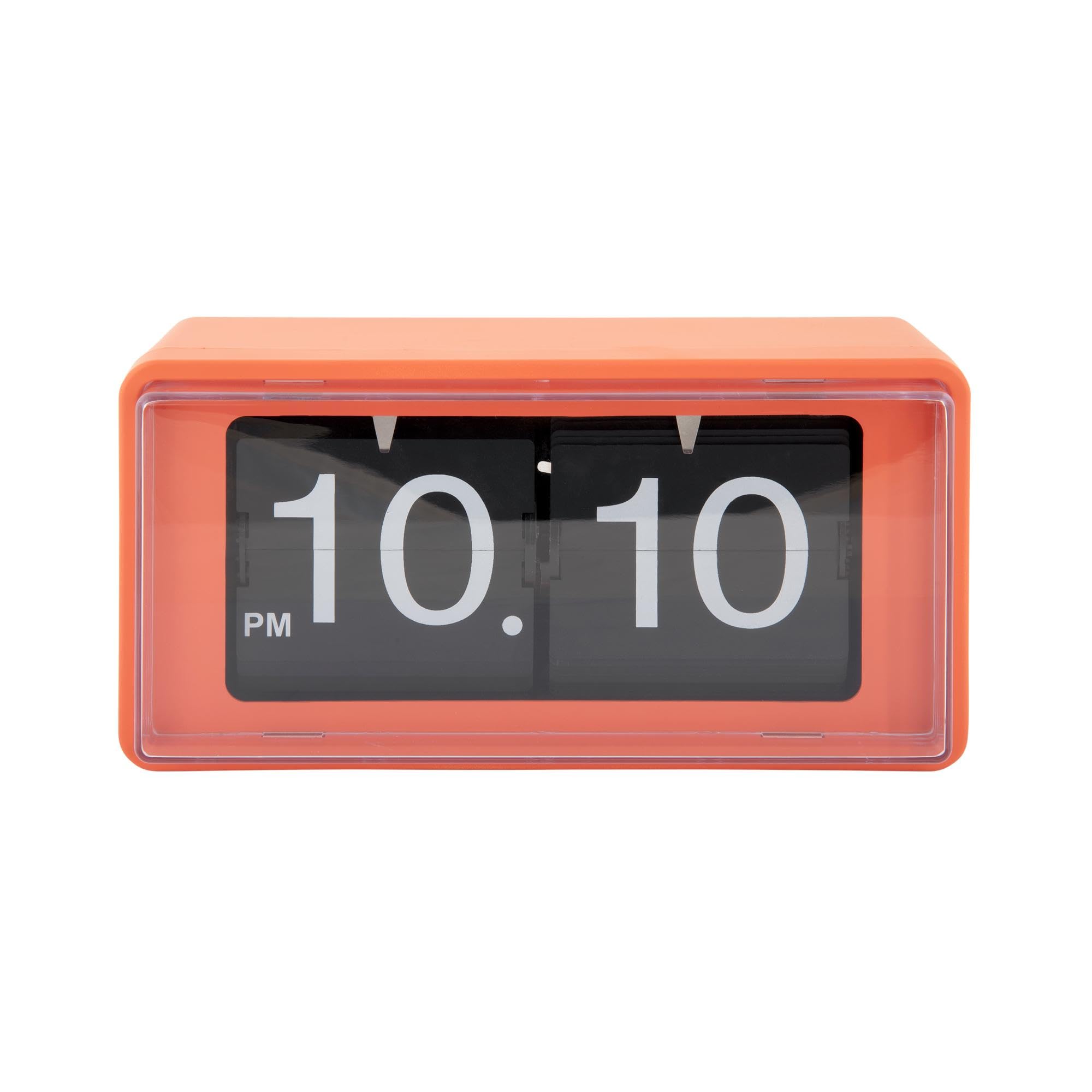 karlsson-retro-boxed-flip-wand-und-tischuhr-leuchtendes-orange-20-x-10-x-10-cm image 4