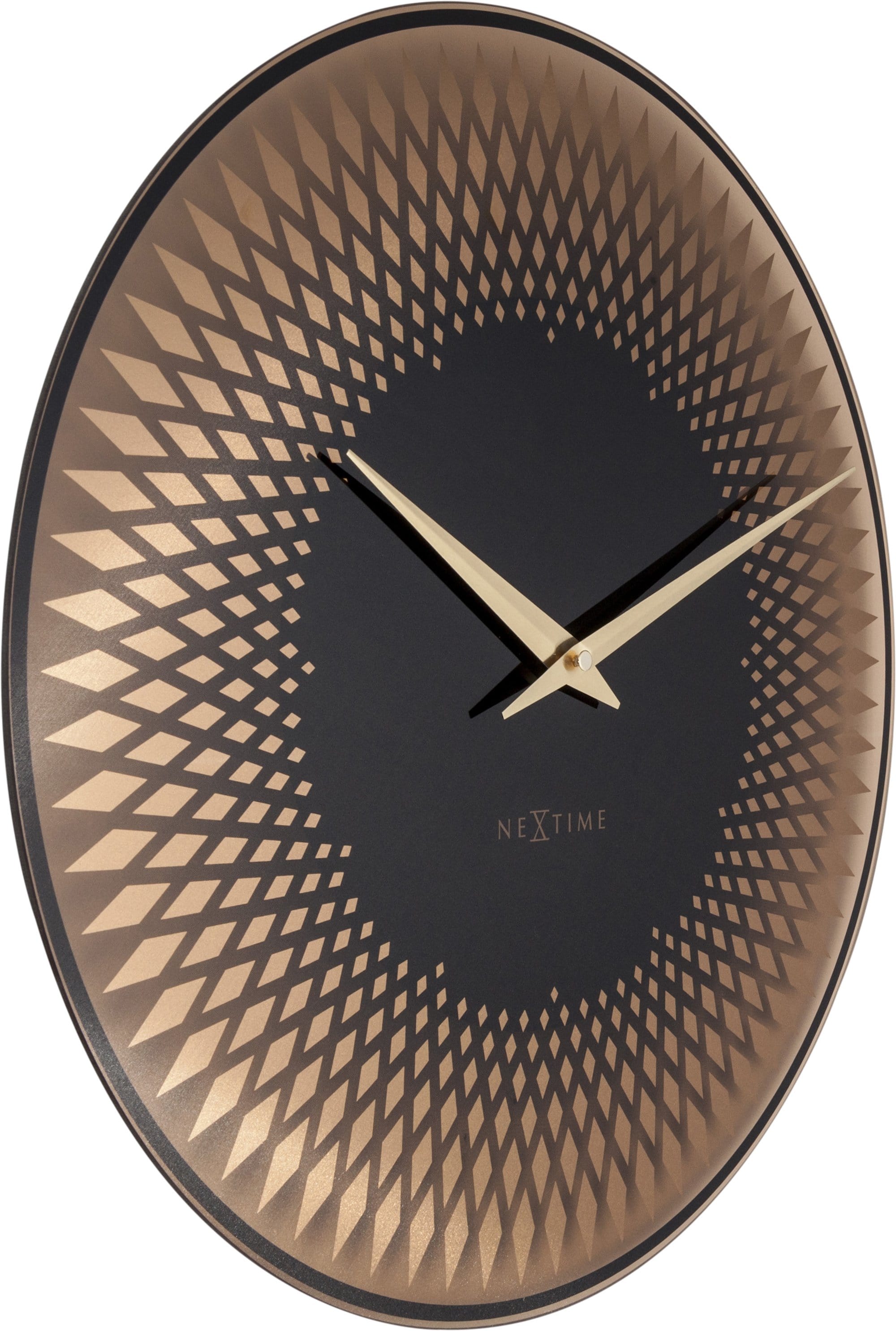 nextime-sahara-wanduhr-43-cm-glas-kupfer-lautlos image 2