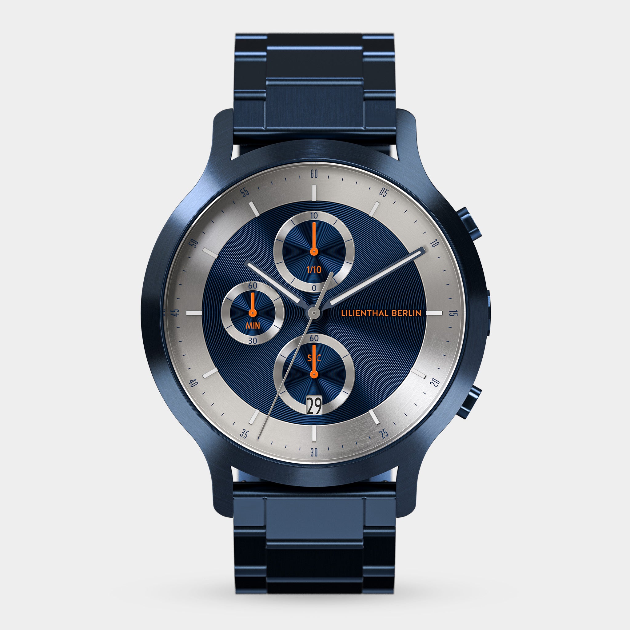 lilienthal-berlin-chronograph-lp-armbanduhr-blue-silver image 1