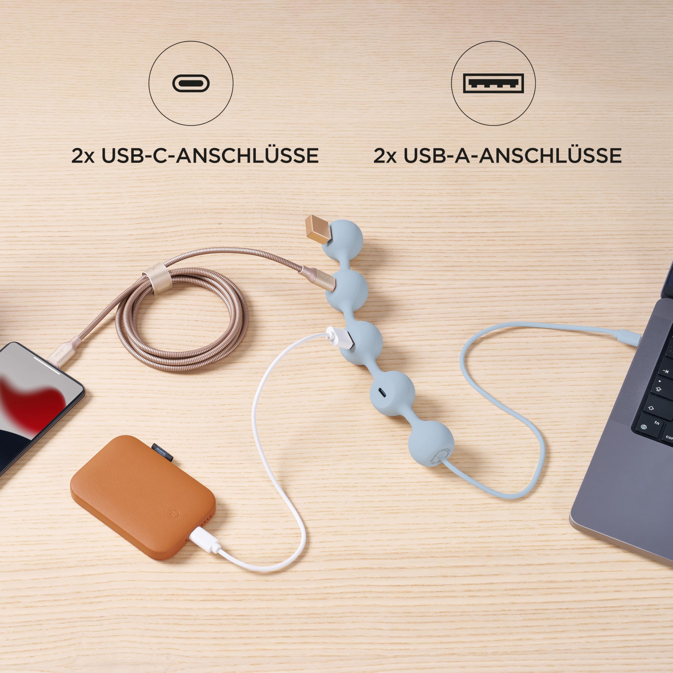 lexon-peas-hub-4-in-1-usb-c-adapter-schwarz image 4