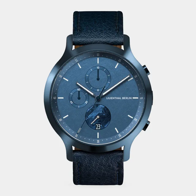 lilienthal-berlin-chronograph-meteorite-stellar-blue-chronograph-mit-meteorit-2 image 1