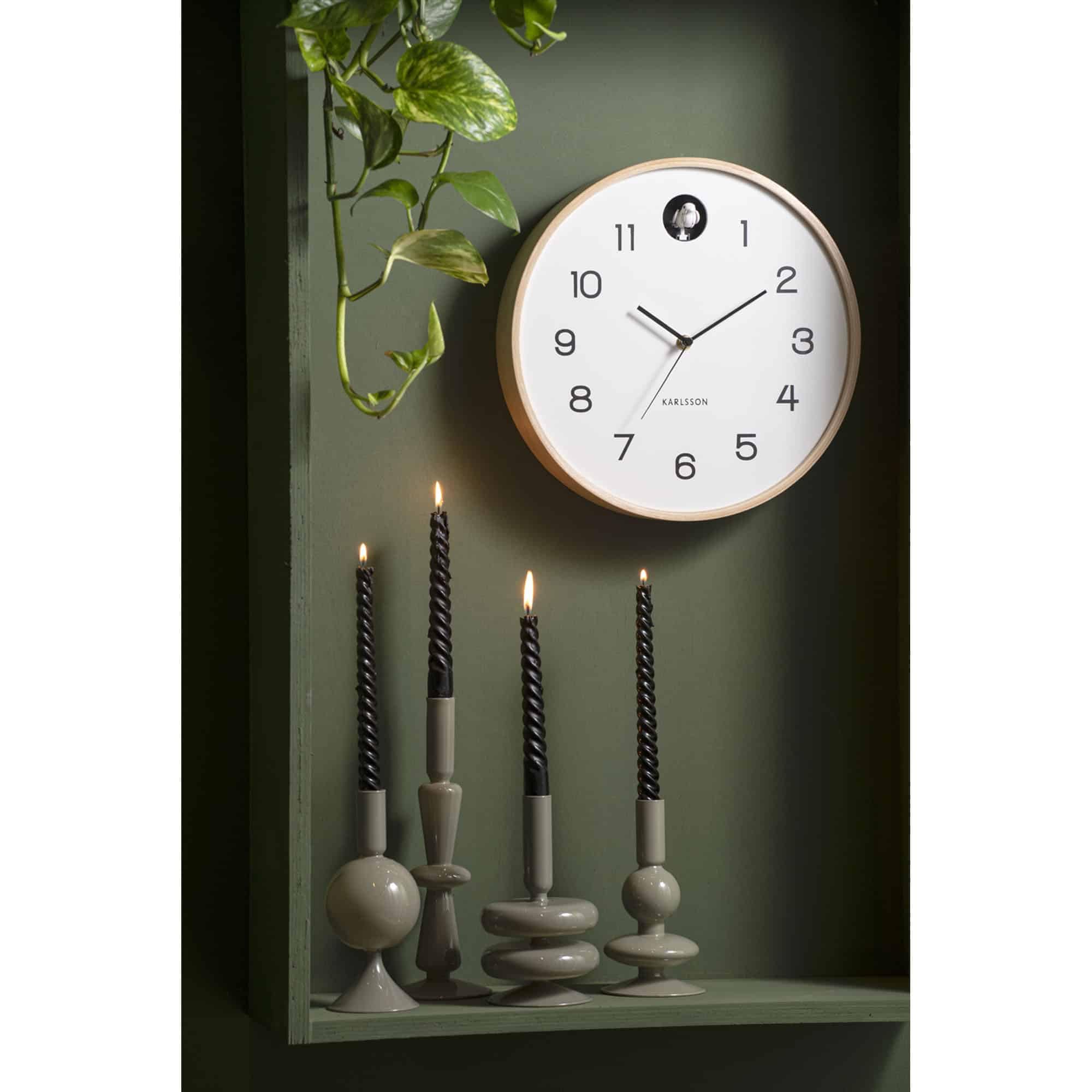 karlsson-natural-cuckoo-wanduhr-wei-31-5-cm image 2