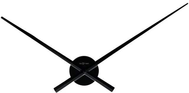 nextime-hands-wanduhr-70-cm-aluminium-silber-wei-schwarz image 1