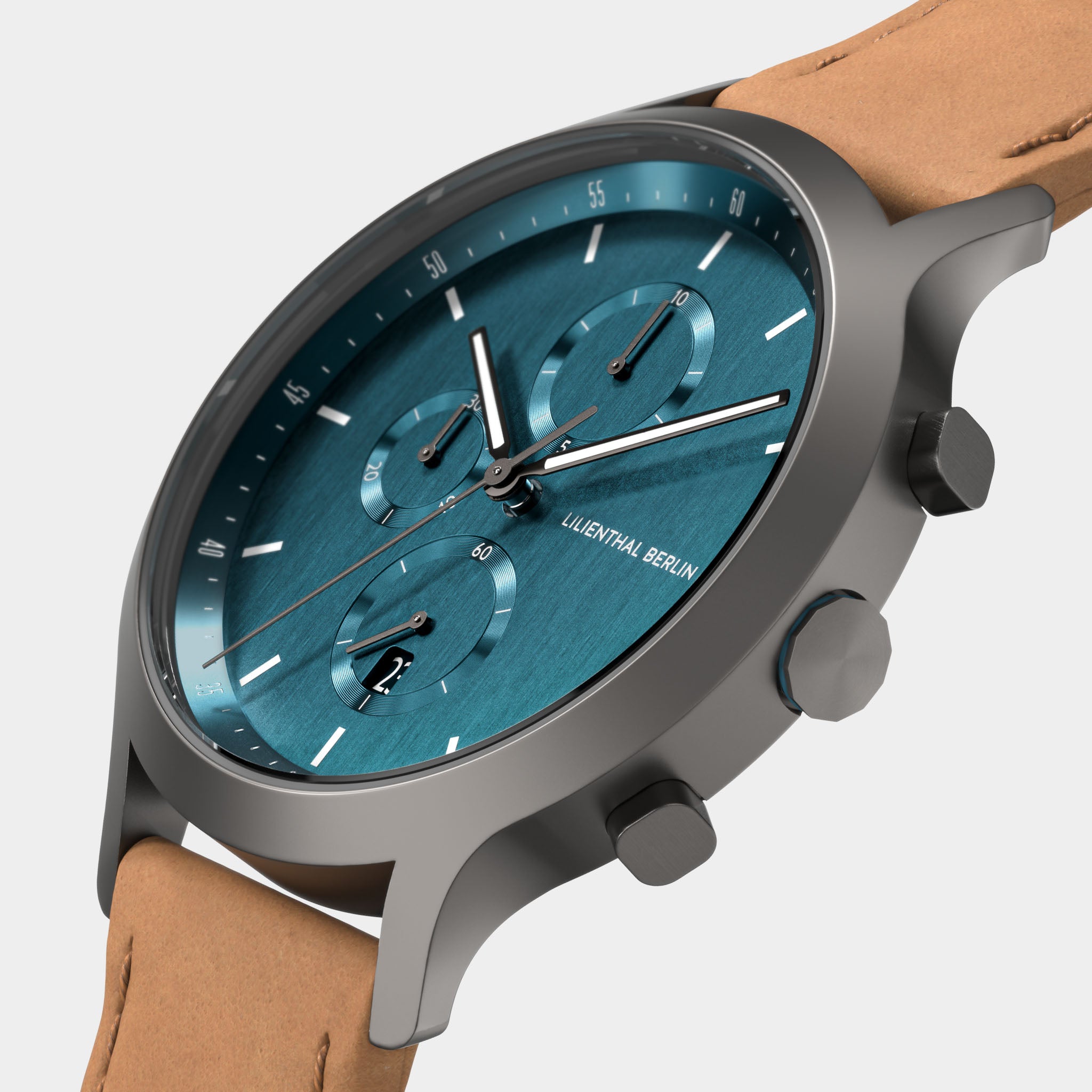 lilienthal-berlin-chronograph-myth-herrenuhr-petrol image 2