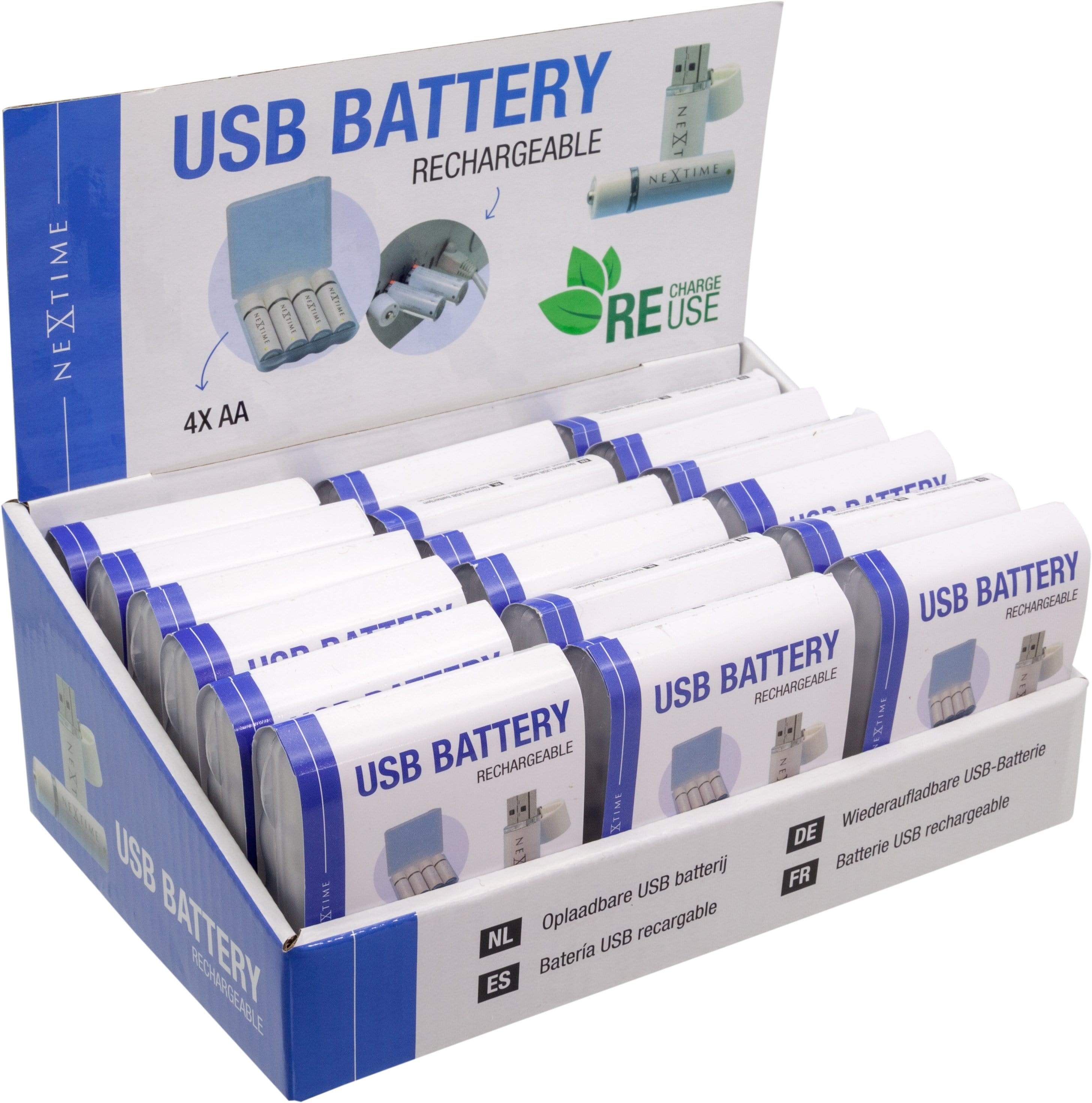 nextime-display-f-r-usb-aa-batterien-f-r-18-st-ck-aabat003-wei-karton image 2
