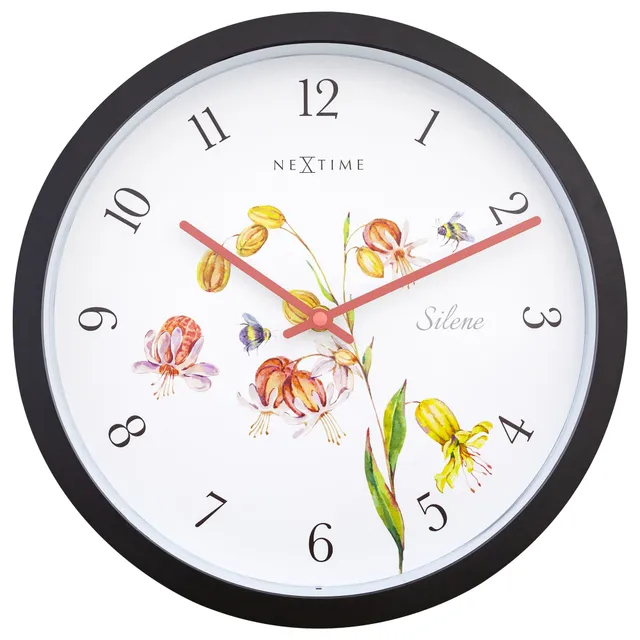 nextime-silene-outdoor-wanduhr-30-5-cm-wetterfest-schwarz image 1