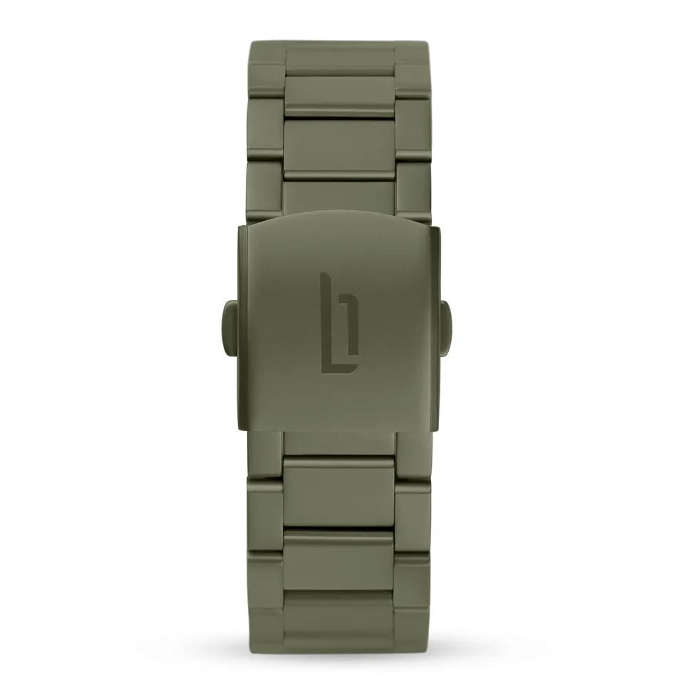 lilienthal-berlin-stainless-steel-strap-edelstahl-wechselarmband-olive-matte image 1