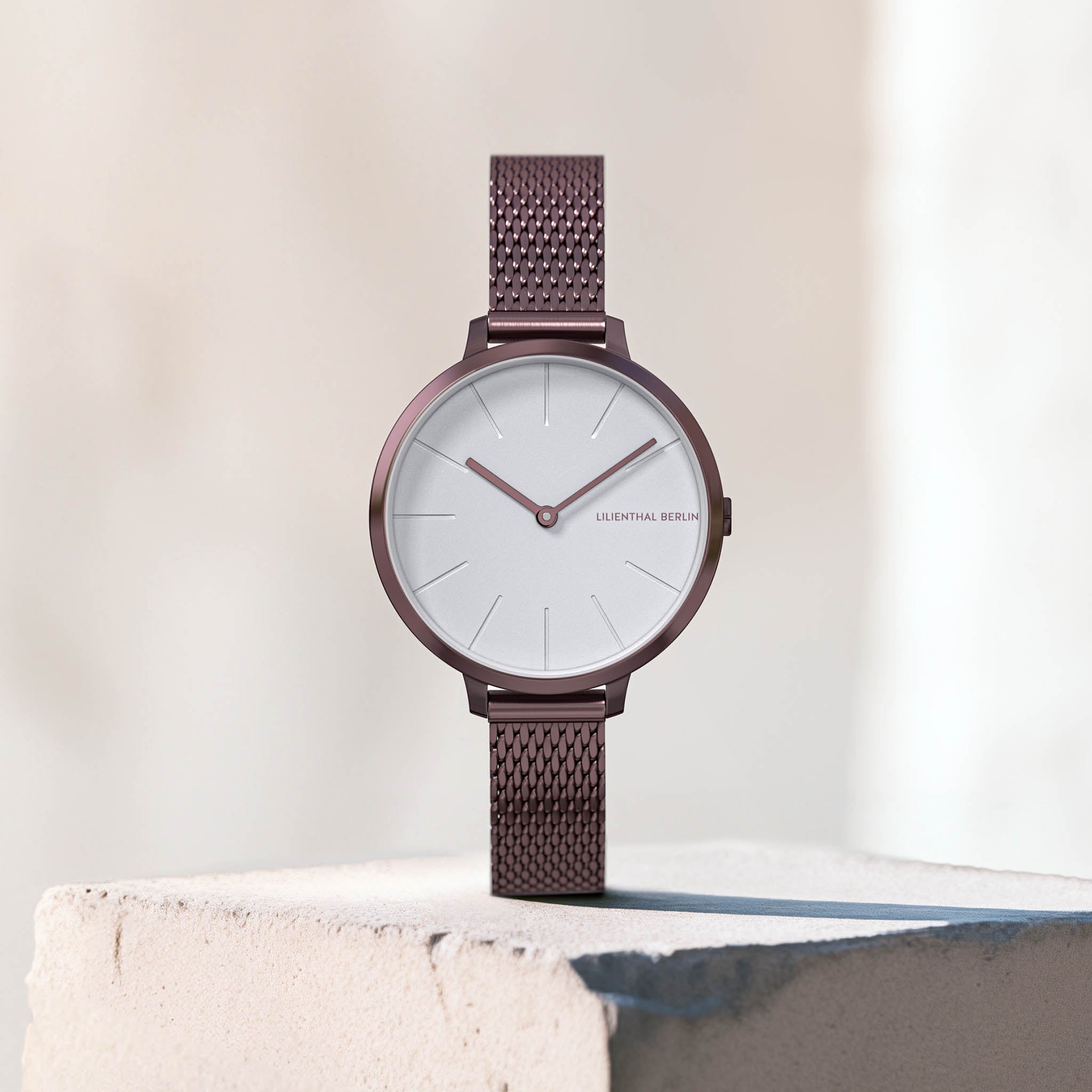 lilienthal-berlin-rosalux-burgundy-white-30-mm-armbanduhr image 3