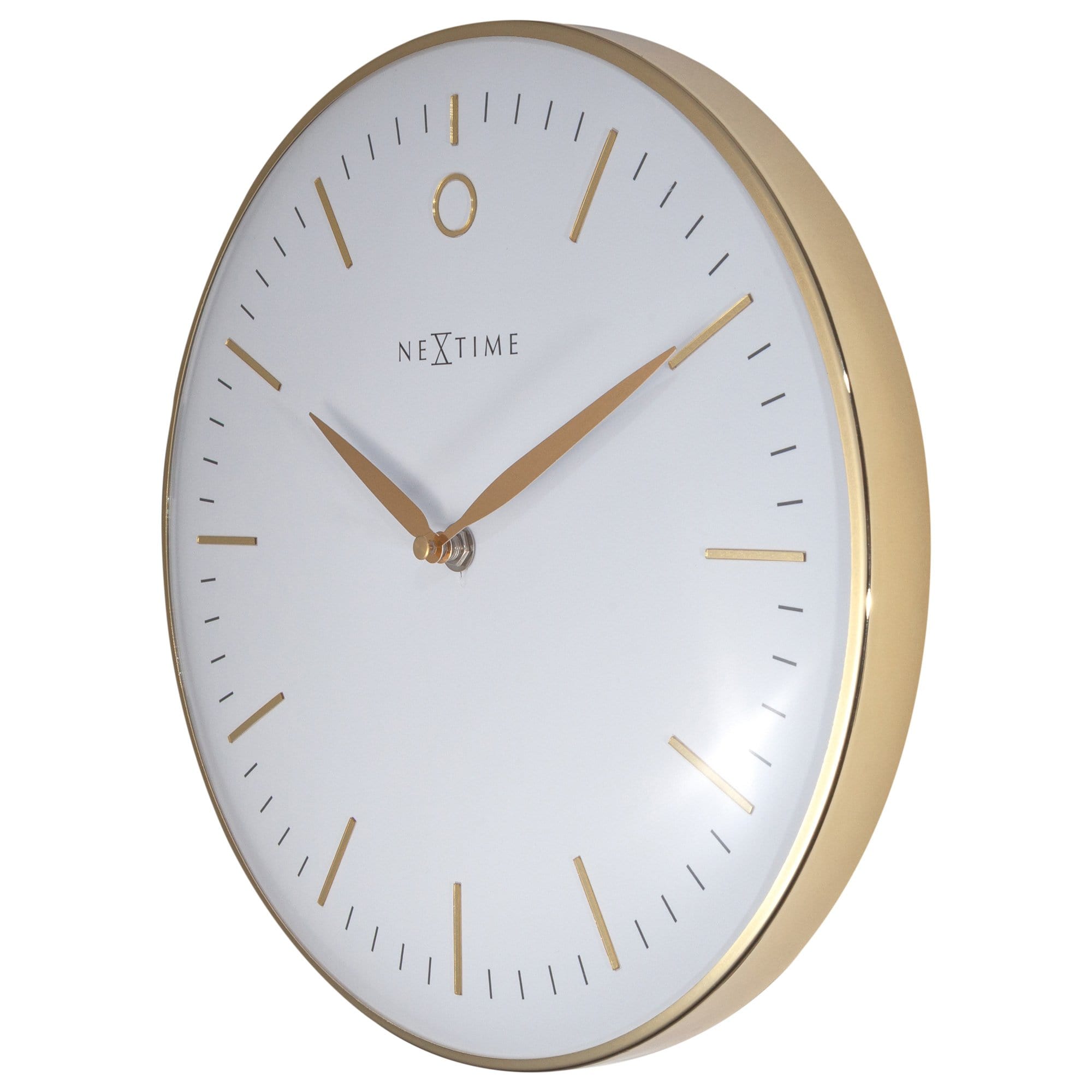 nextime-glamour-small-wanduhr-30-cm-lautlos-gold-metall image 5
