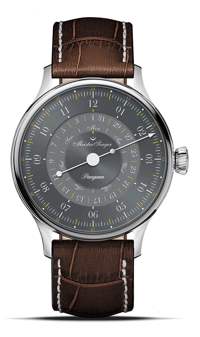 meistersinger-pangaea-day-date-365-einzeiger-armbanduhr-grau image 1