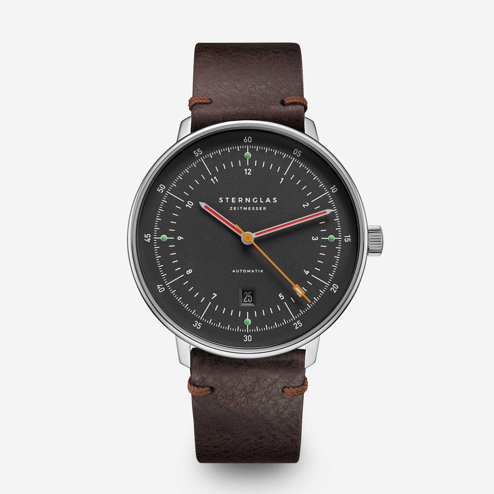 sternglas-hamburg-automatik-neugraphit-42-mm-leder image 1