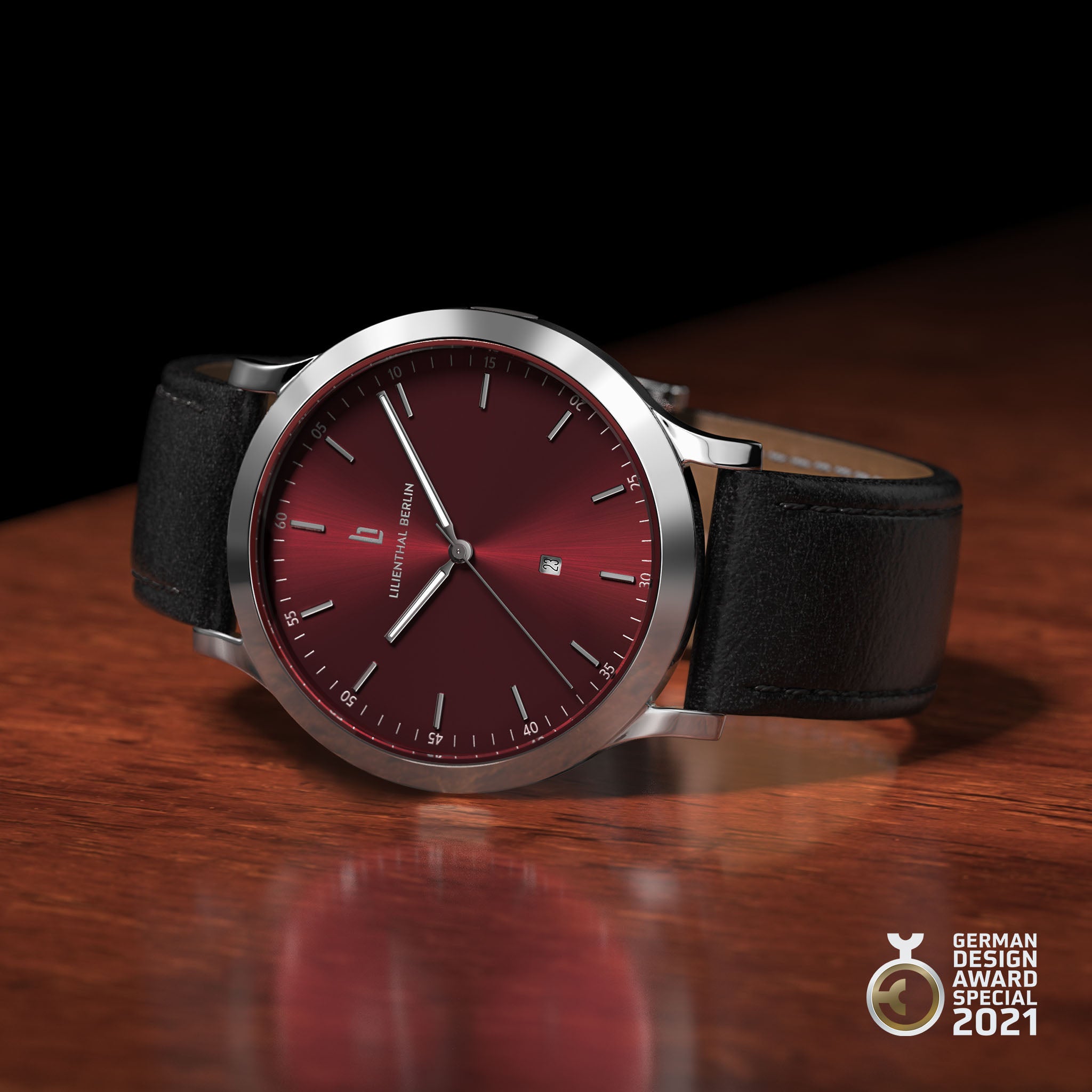 lilienthal-berlin-huxley-silver-bordeaux-armbanduhr-40-mm image 3
