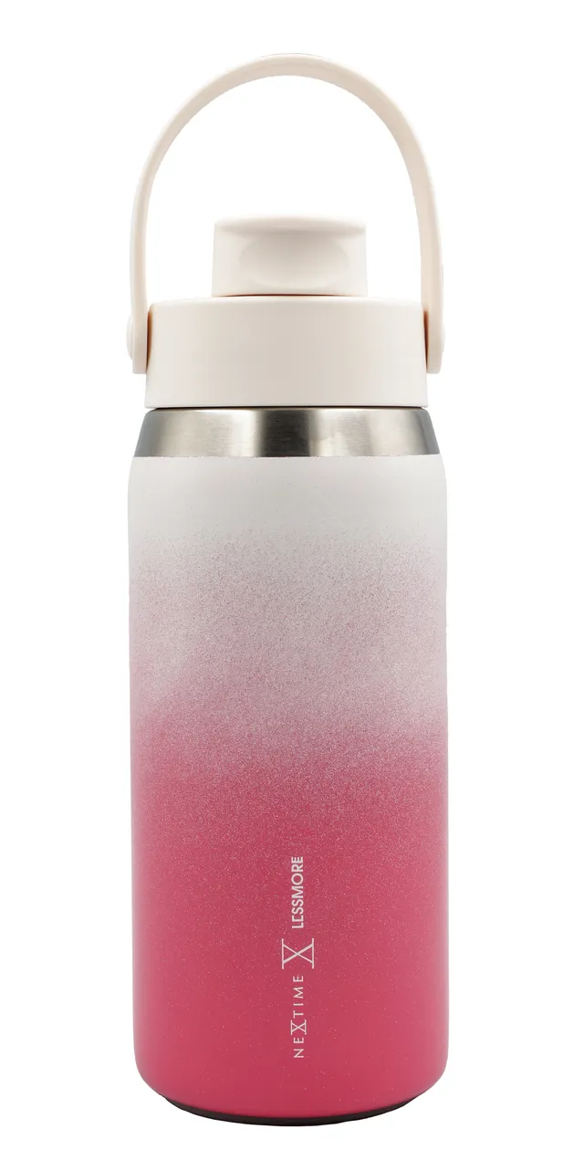 nextime-canvas-bottle-thermal-trinkflasche-355-473-710ml-cherry-blossom image 1