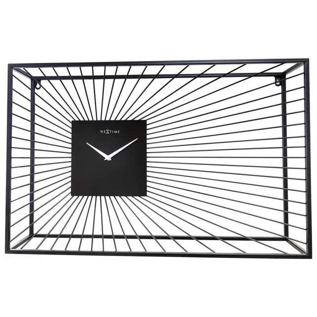 nextime-vasco-gro-e-wanduhr-70x45cm-metall-schwarz-lautlos-skulptur image 1