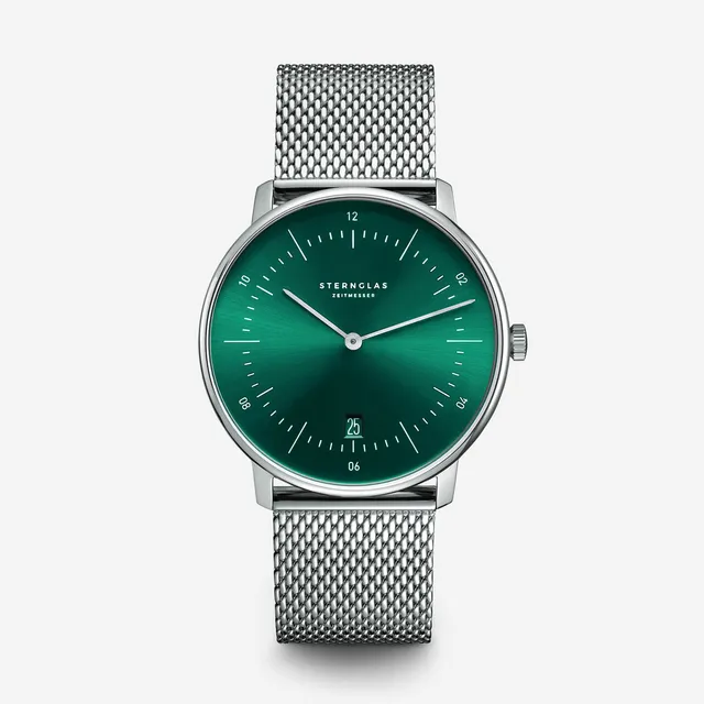 sterngas-naos-gr-n-unisex-uhr-38-mm-edelstahl image 1