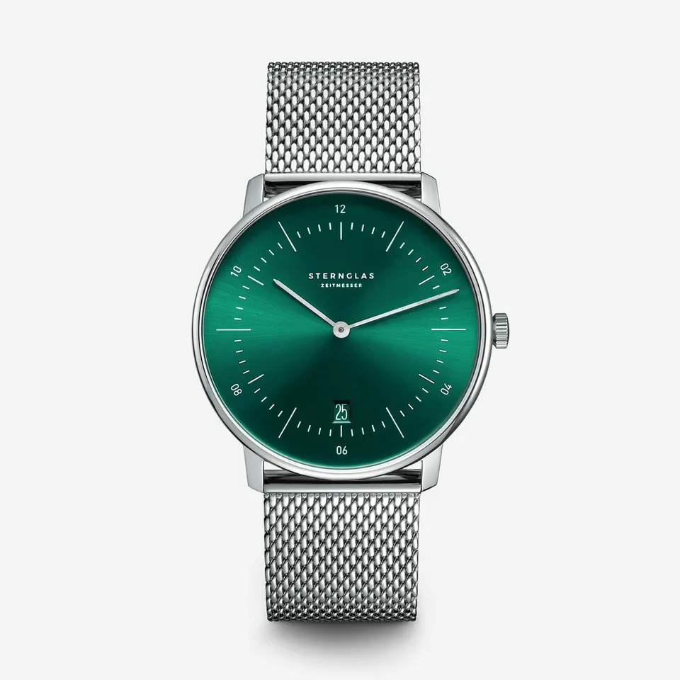 sterngas-naos-gr-n-unisex-uhr-38-mm-edelstahl image 1