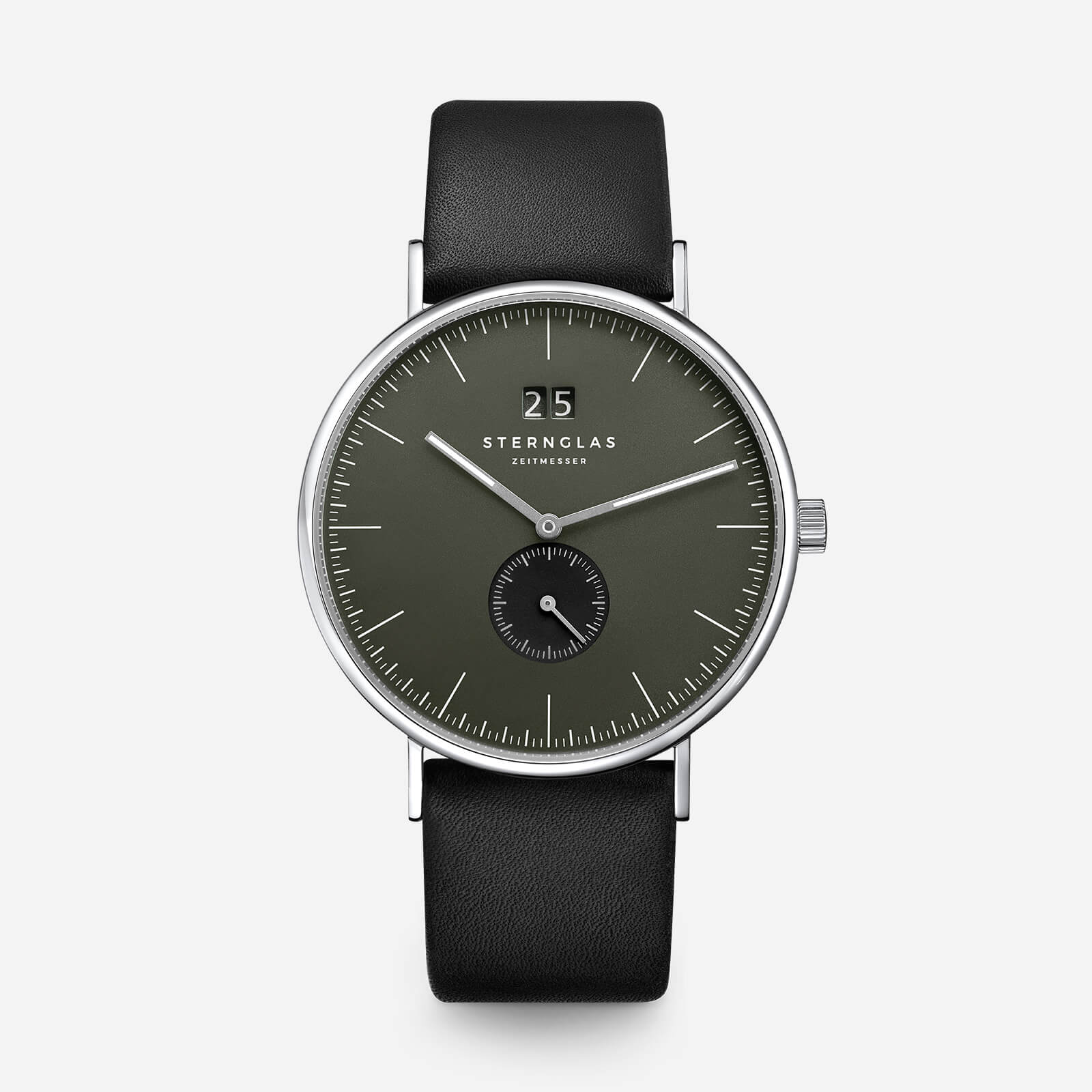 sternglas-ivo-rauchgr-n-herrenuhr-40-mm image 1