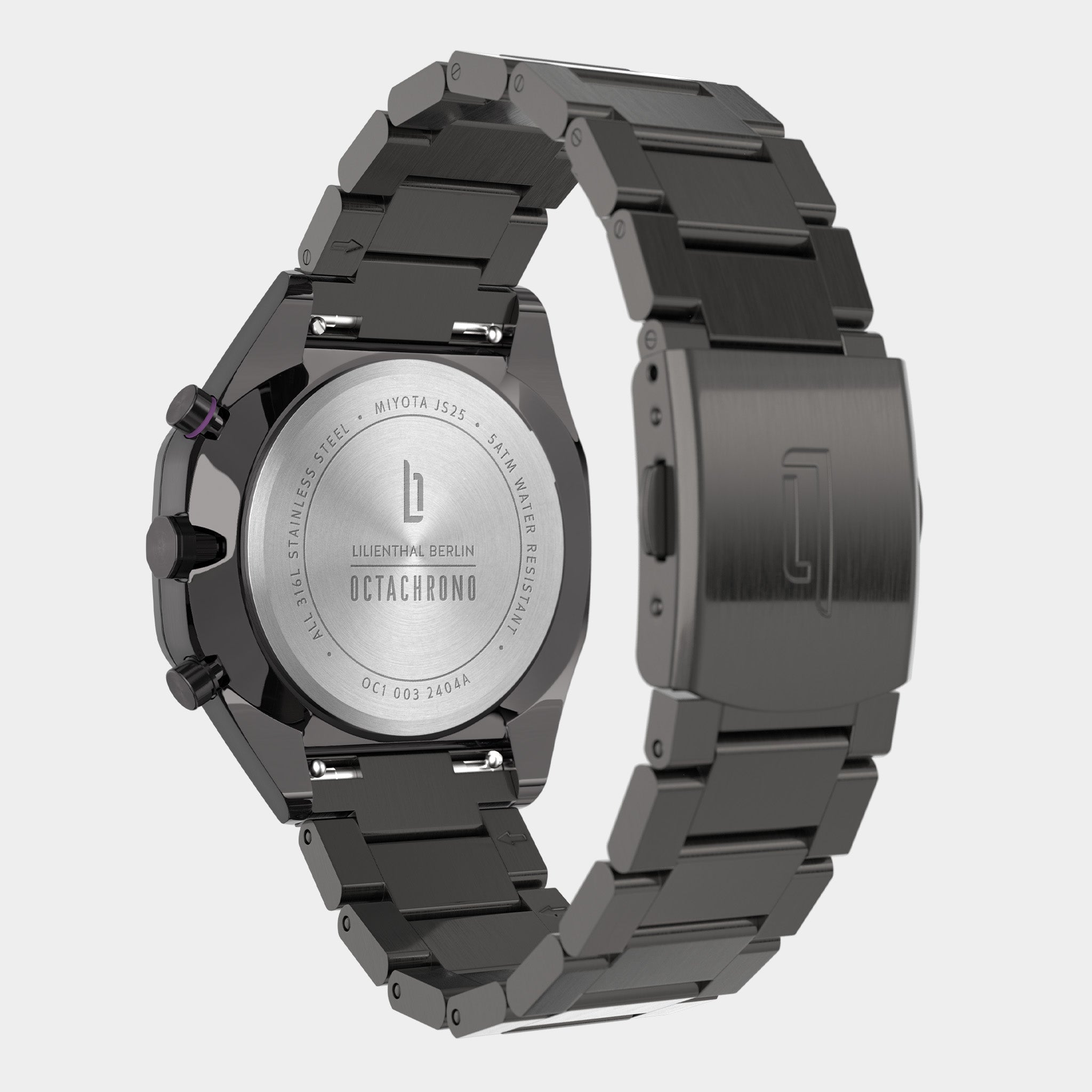 lilienthal-berlin-octachrono-dark-silver-purple-chronograph-40-mm image 7