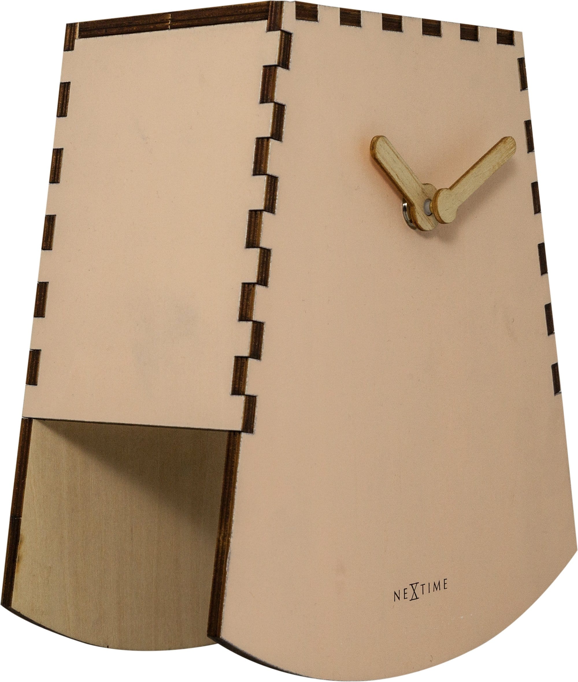 nextime-rocky-motion-tischuhr-20-cm-holz-lachs-t-rkis image 3