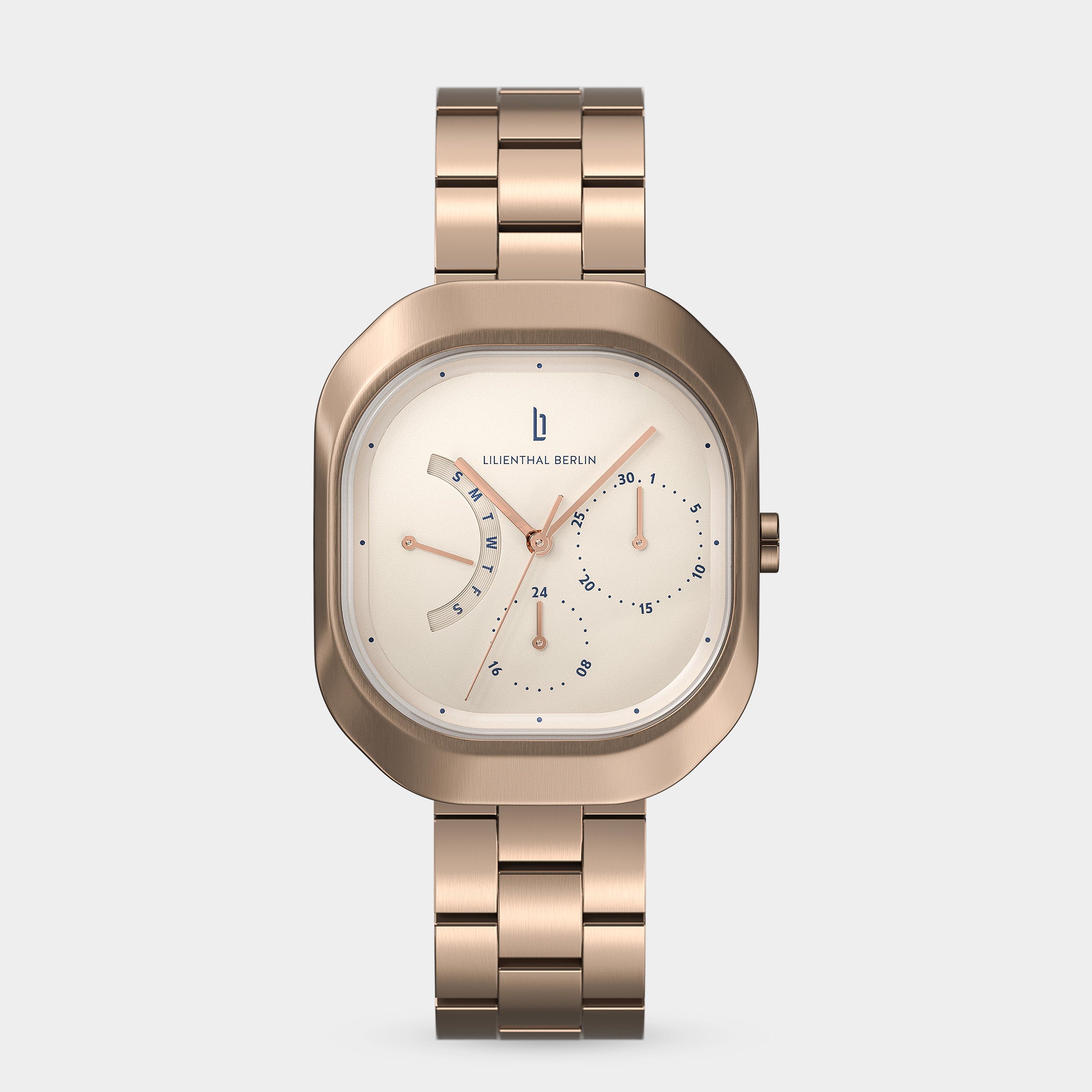 lilienthal-berlin-multimatica-bronze-almond-rechteckuhr-mit-day-date image 1