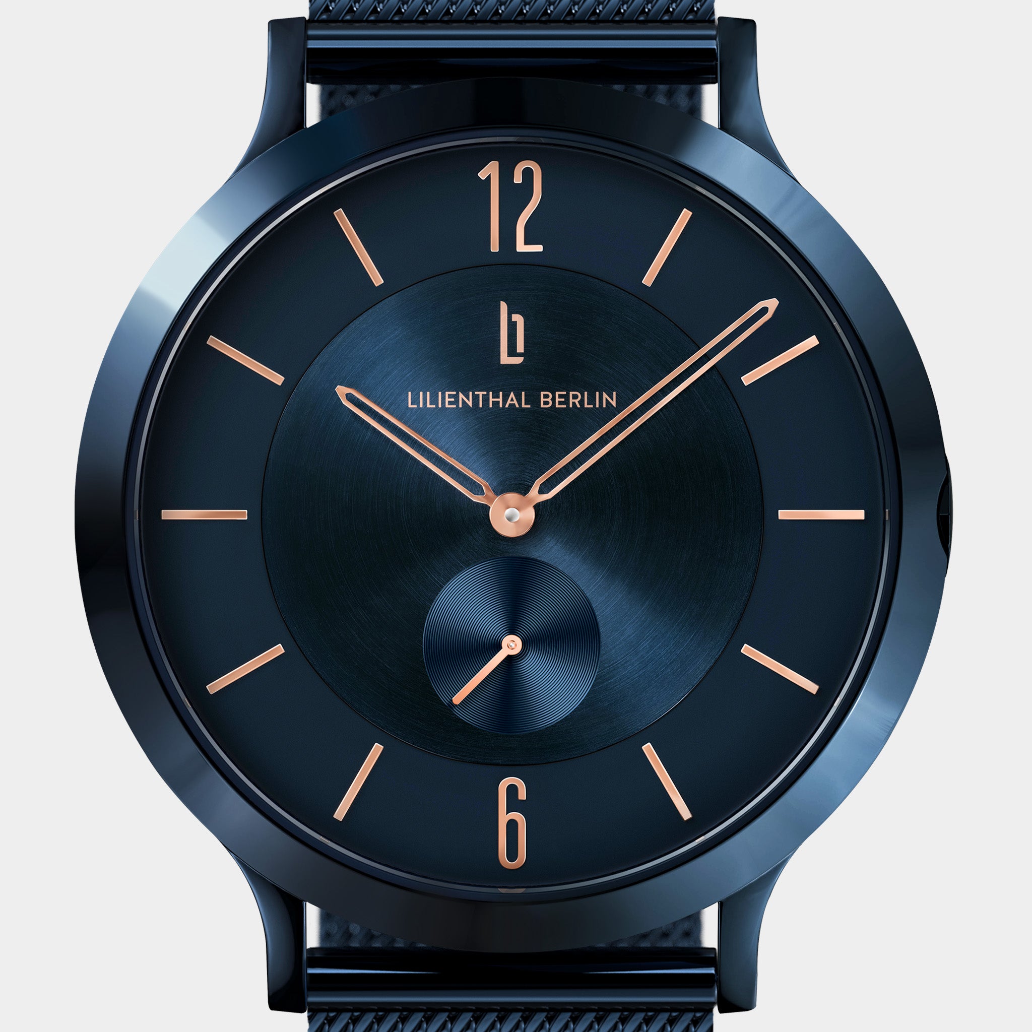 lilienthal-berlin-the-classic-damenuhr-blue-rose-gold image 6