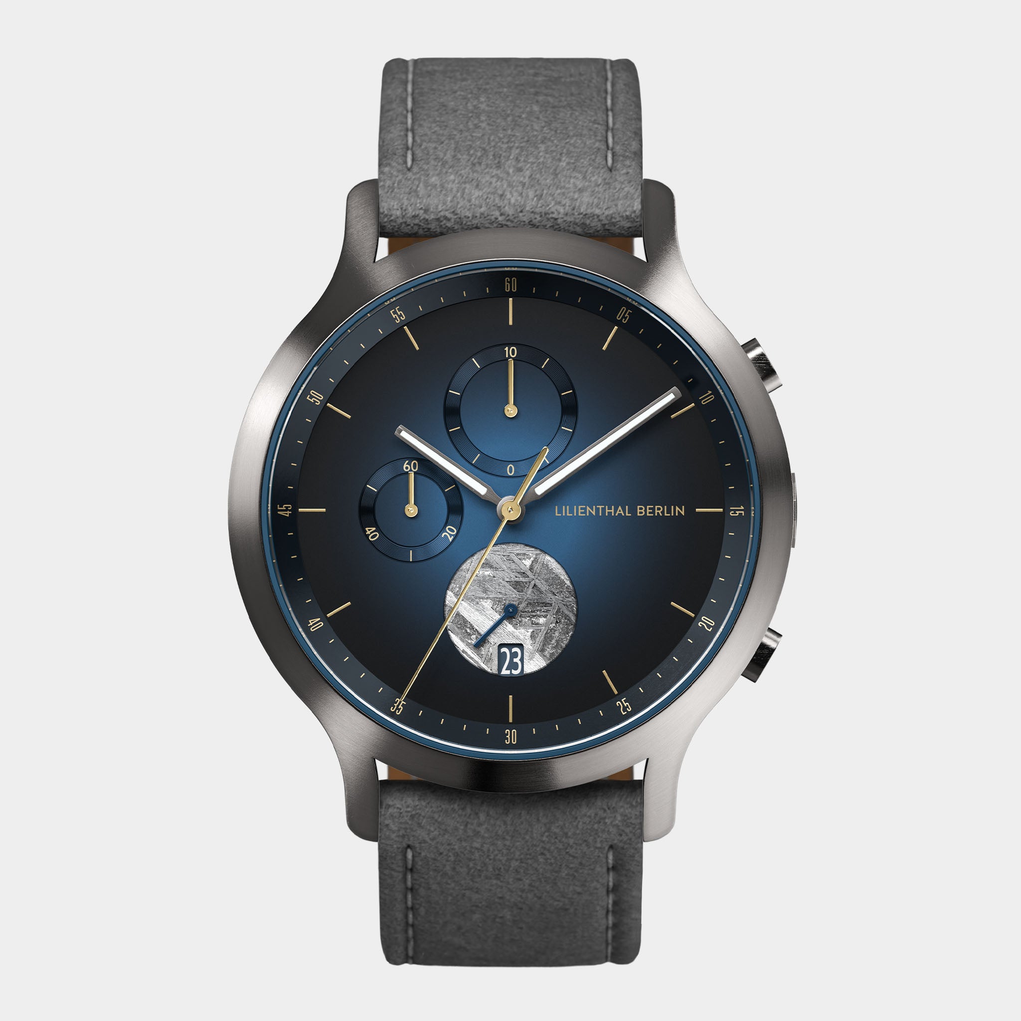 lilienthal-berlin-chronograph-meteorite-uhr-midnight-gold image 1