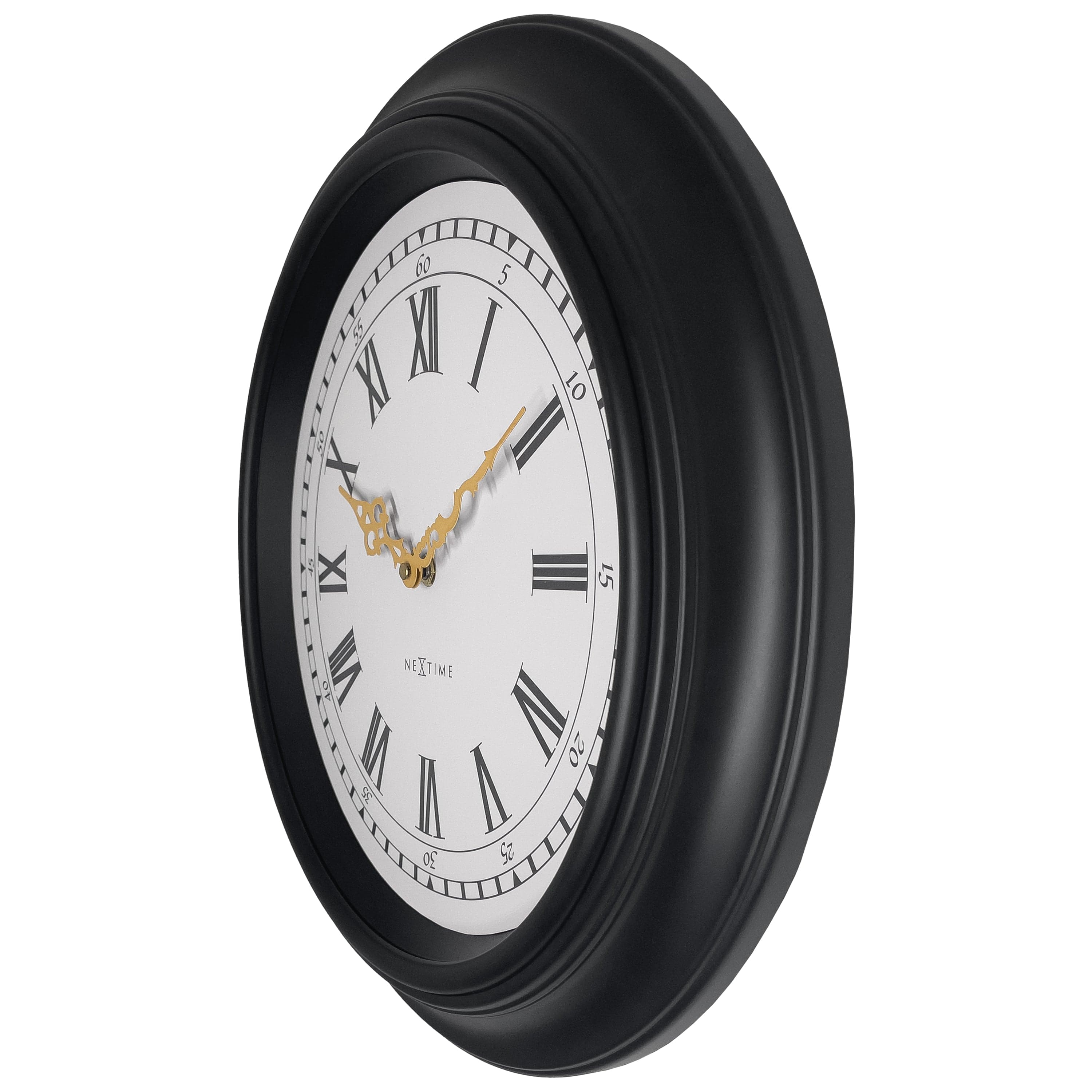 nextime-chopin-wanduhr-40-cm-lautlos-schwarz-grau image 3