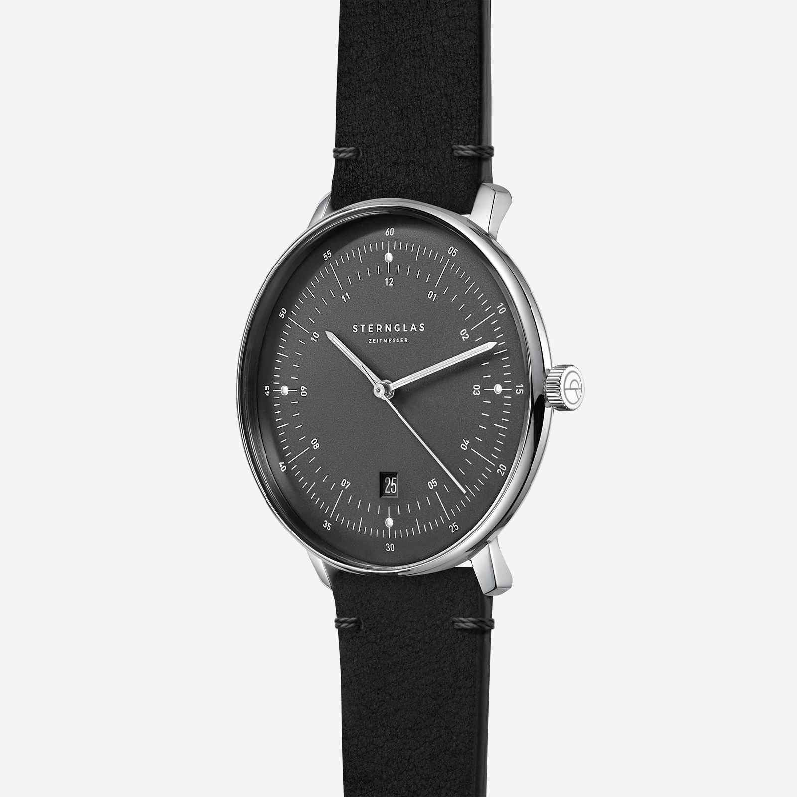 sternglas-hamburg-graphit-armbanduhr-42-mm-quarz image 3