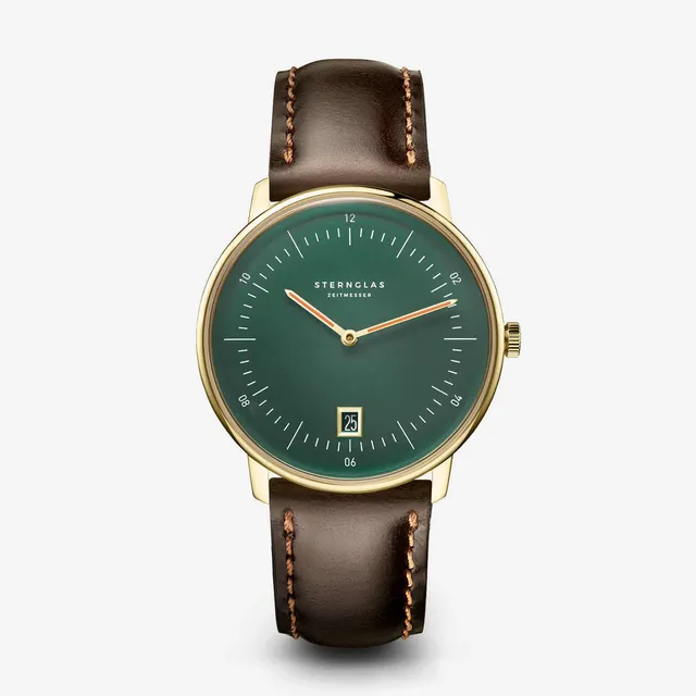 sterngas-naos-edition-cambridge-herrenuhr-gold-38-mm-leder image 1