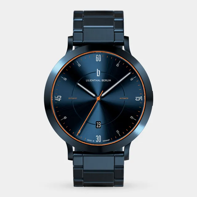 lilienthal-berlin-zeitgeist-automatik-blue-orange-red-dot-award-edition image 1